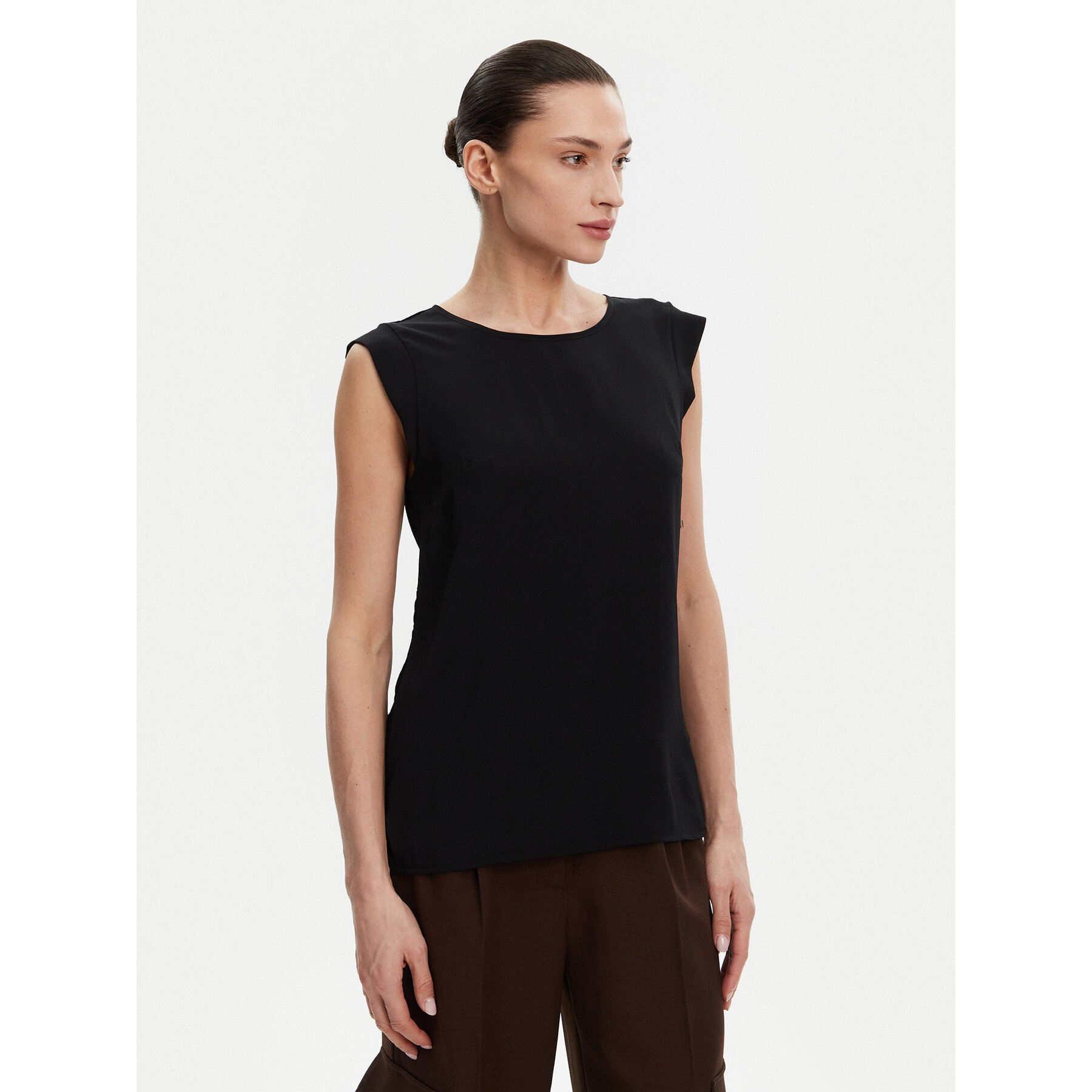 French Connection Bluse 762ZA Schwarz Regular Fit
