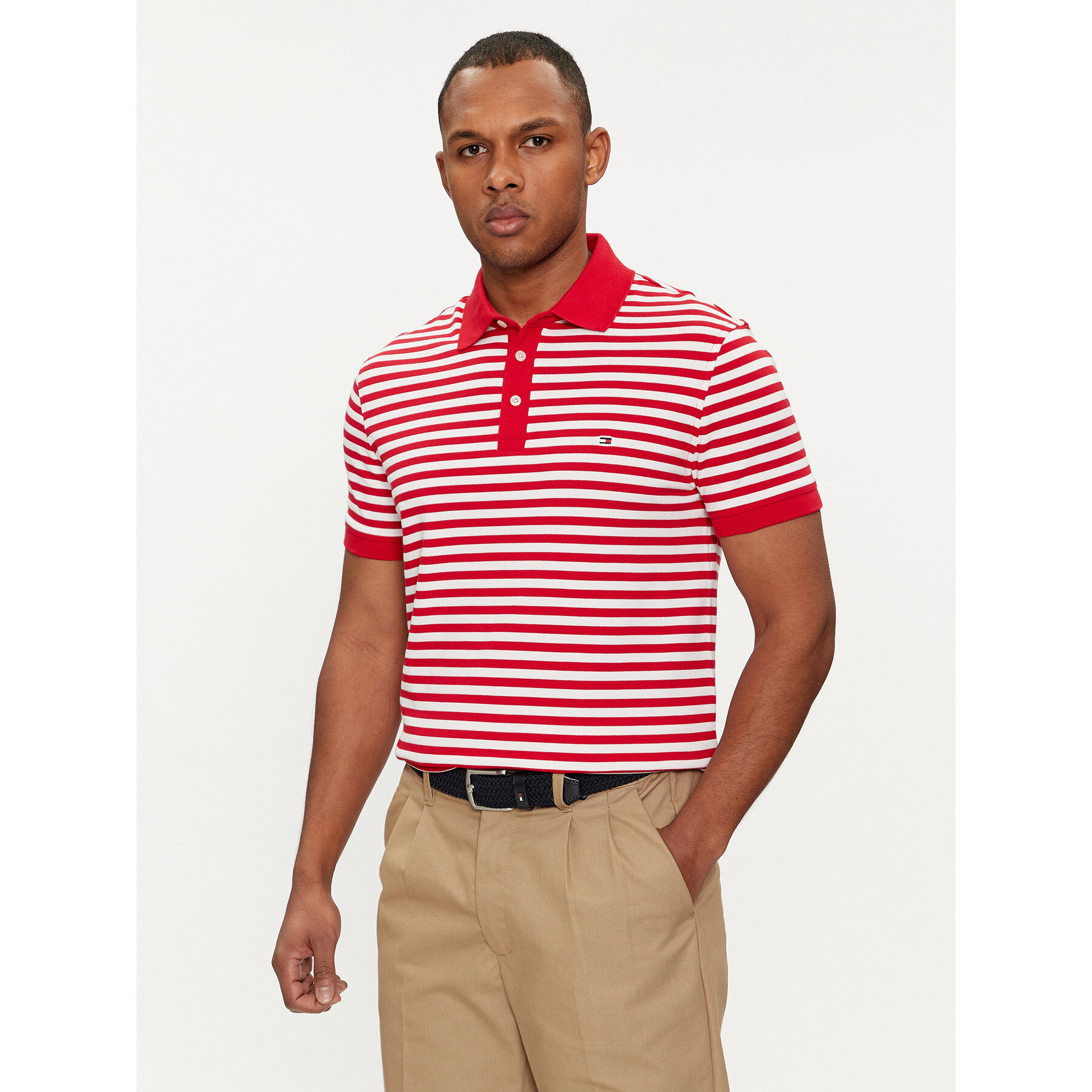 Tommy Hilfiger Tommy Hilfiger Polo 1985 MW0MW17771 Κόκκινο Slim Fit