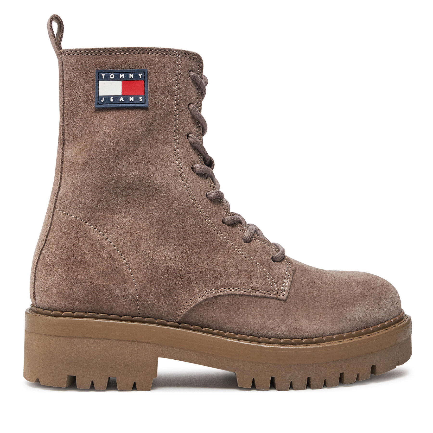 Stövletter Tommy Jeans Tjw Urban Lace Up Suede EN0EN02630 Brun