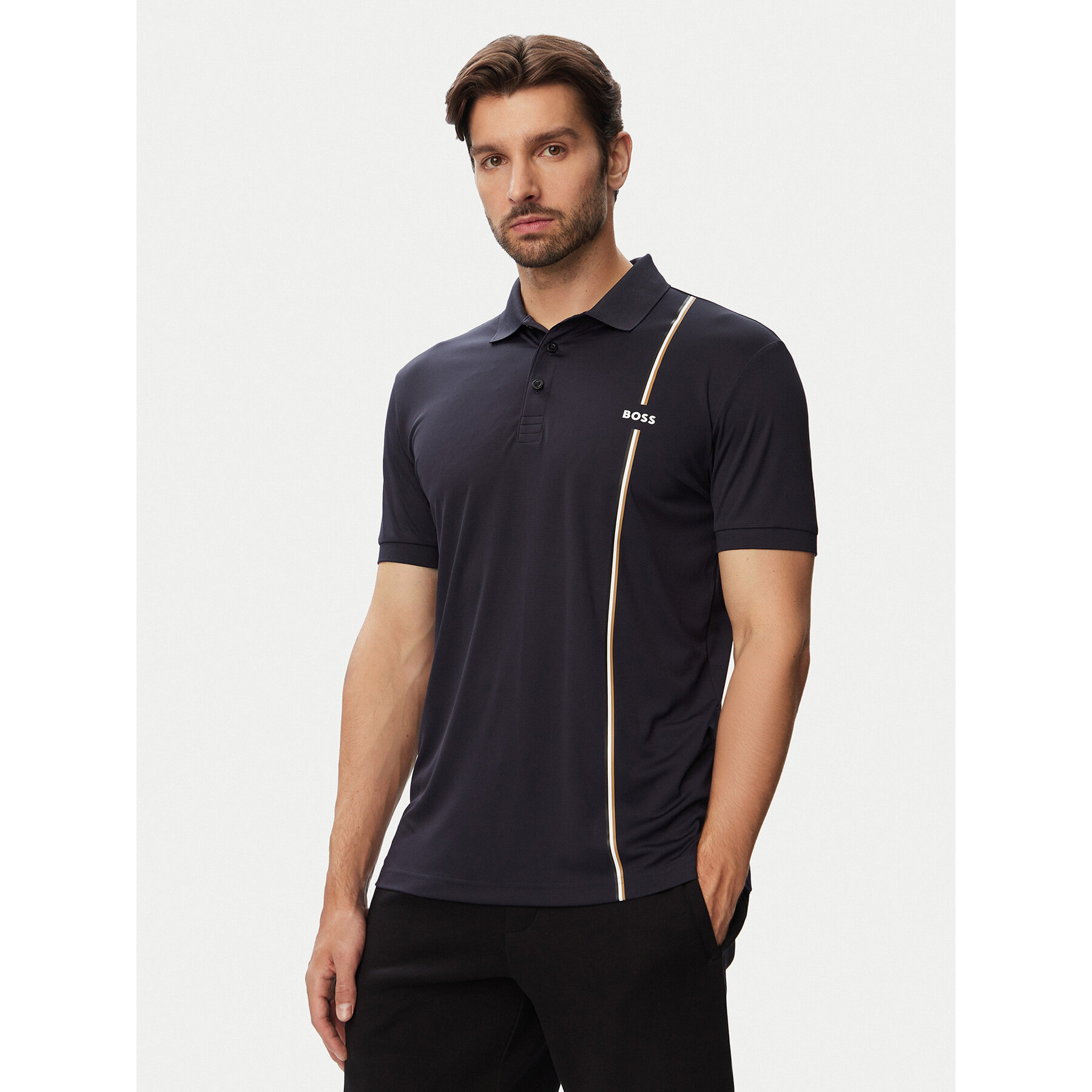 BOSS Polo majica Game 3 50563363 Mornarsko modra Regular Fit