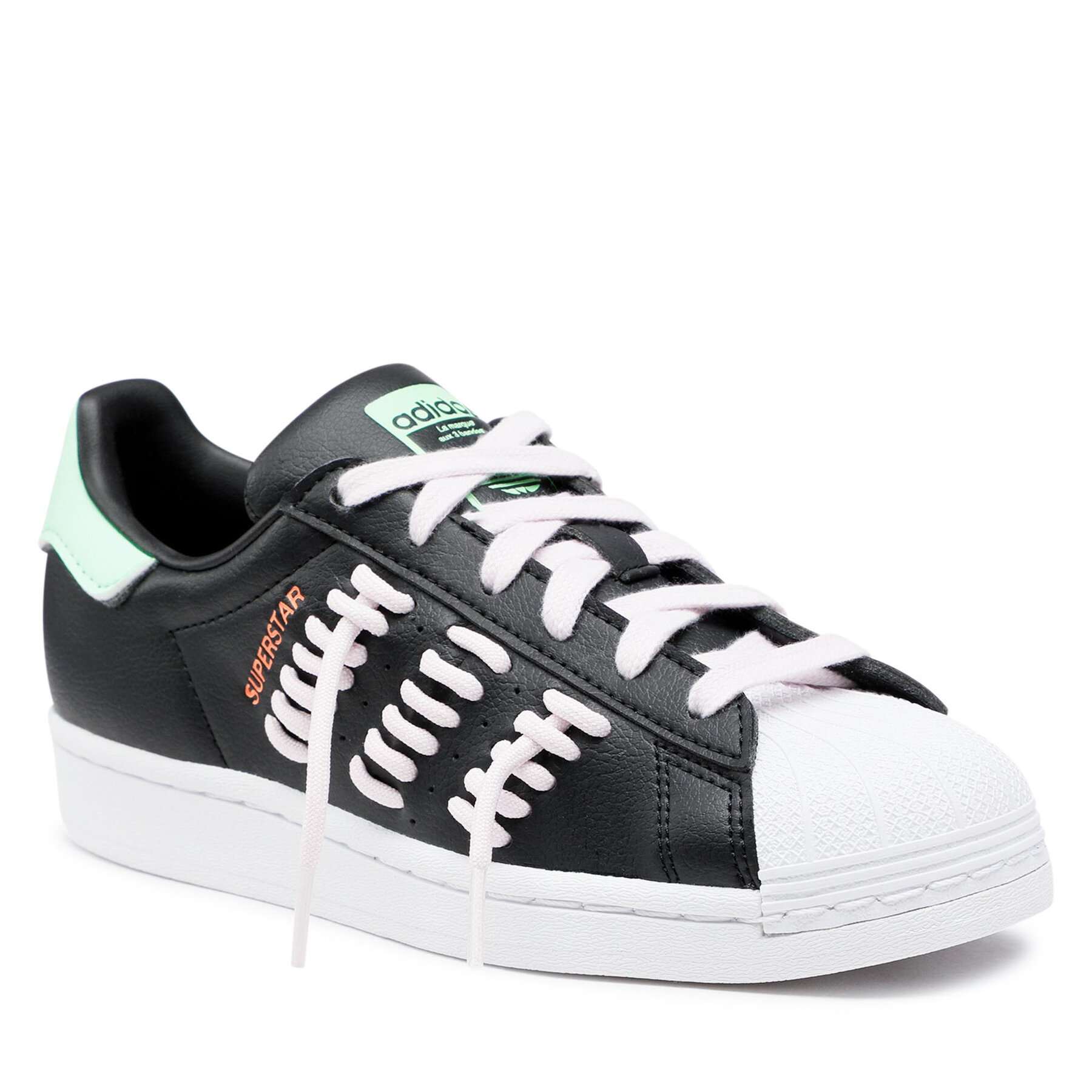 Pantofi adidas Superstar W GY9533 Cblack/Almpnk/Ftwwht adidas imagine noua