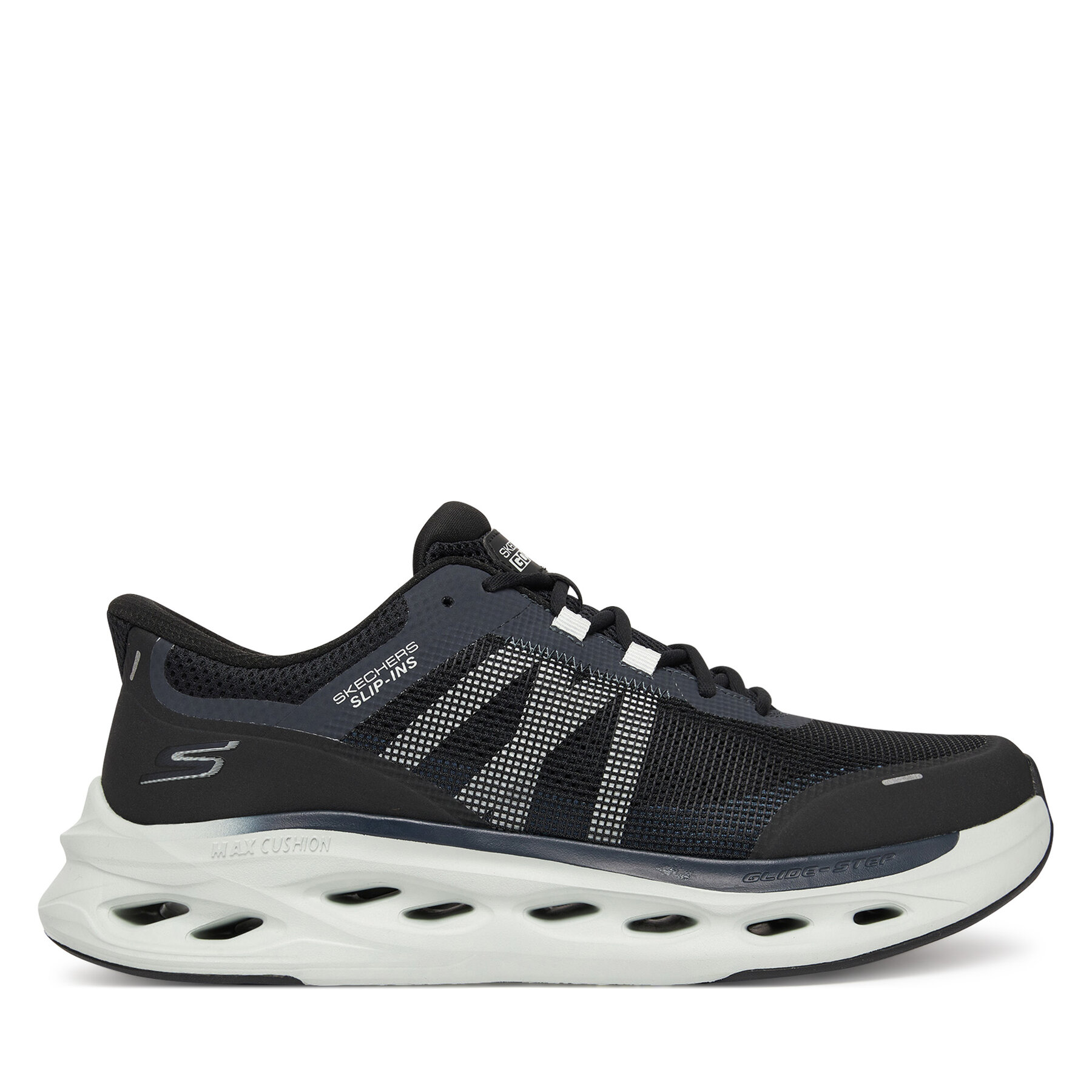 Маратонки за бягане Skechers Max Cushioning Glide-Step 220422 BKGY Черен