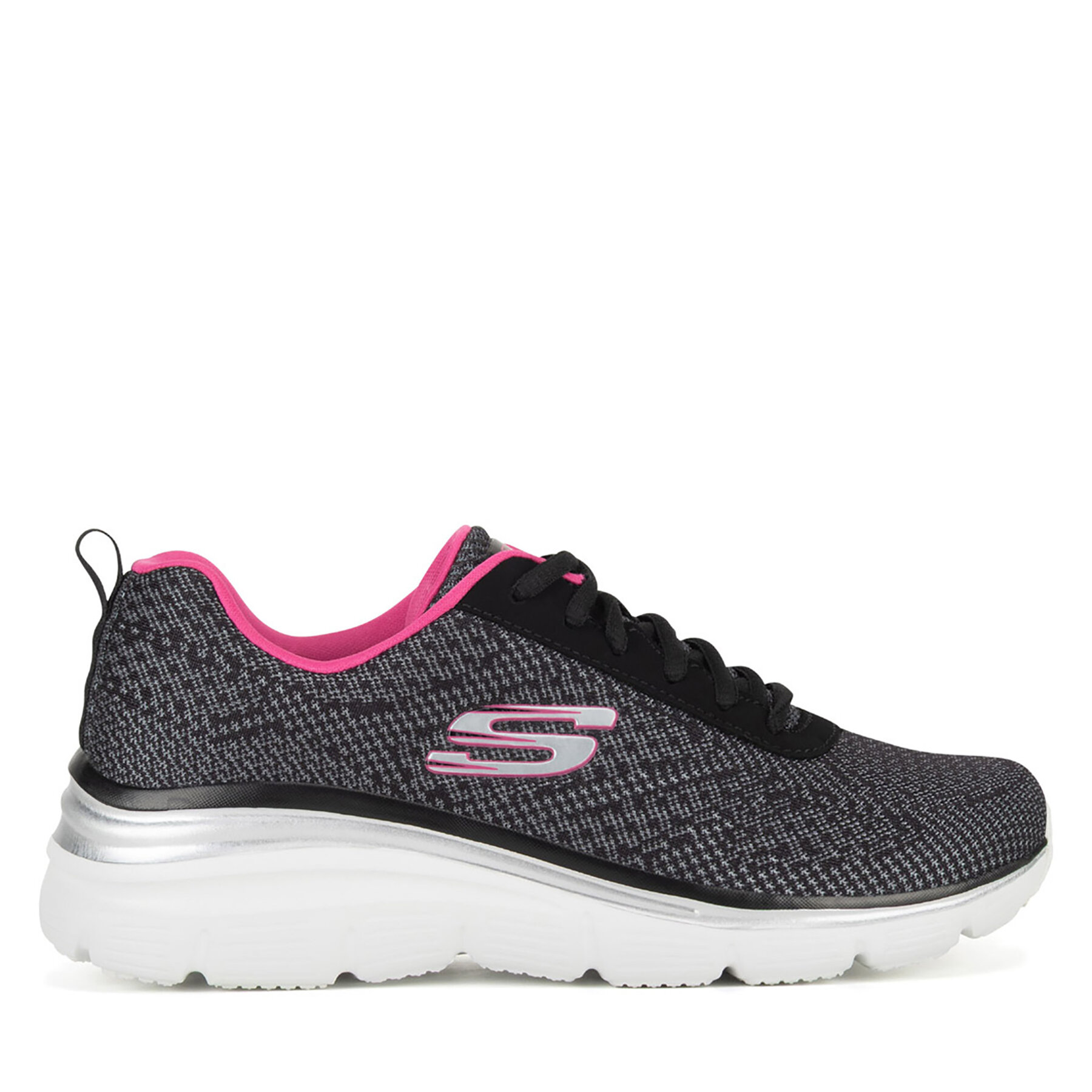 Sportcipők Skechers FASHION FIT - BOLD BOUNDARIES 12719 BKHP Fekete