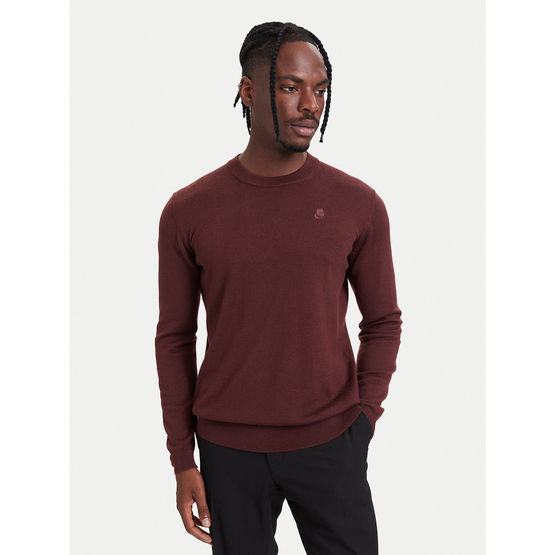 KARL LAGERFELD Pullover 655000 564399 Dunkelrot Regular Fit