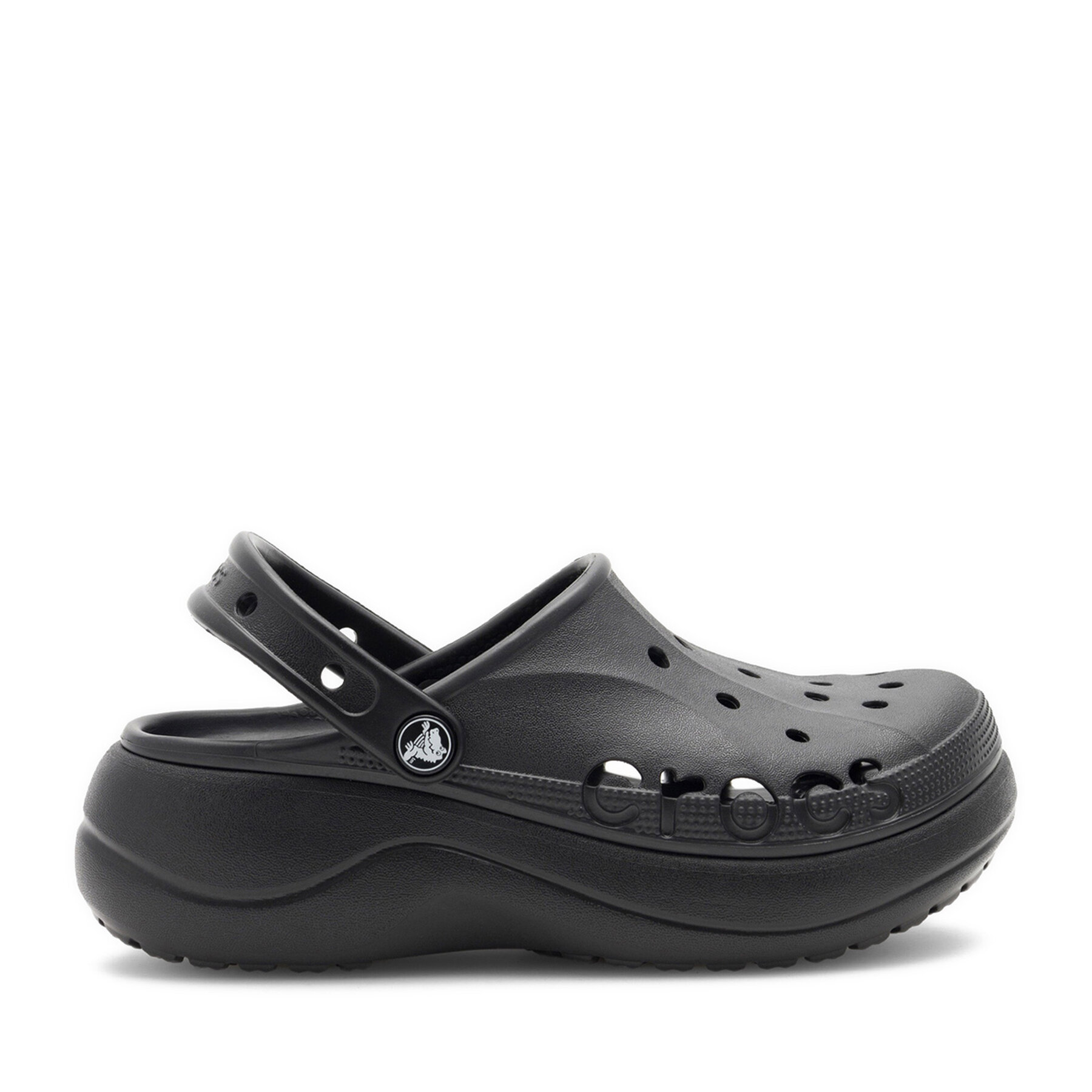 Šľapky Crocs BAYA PLATFORM CLOG 208186-001 Čierna