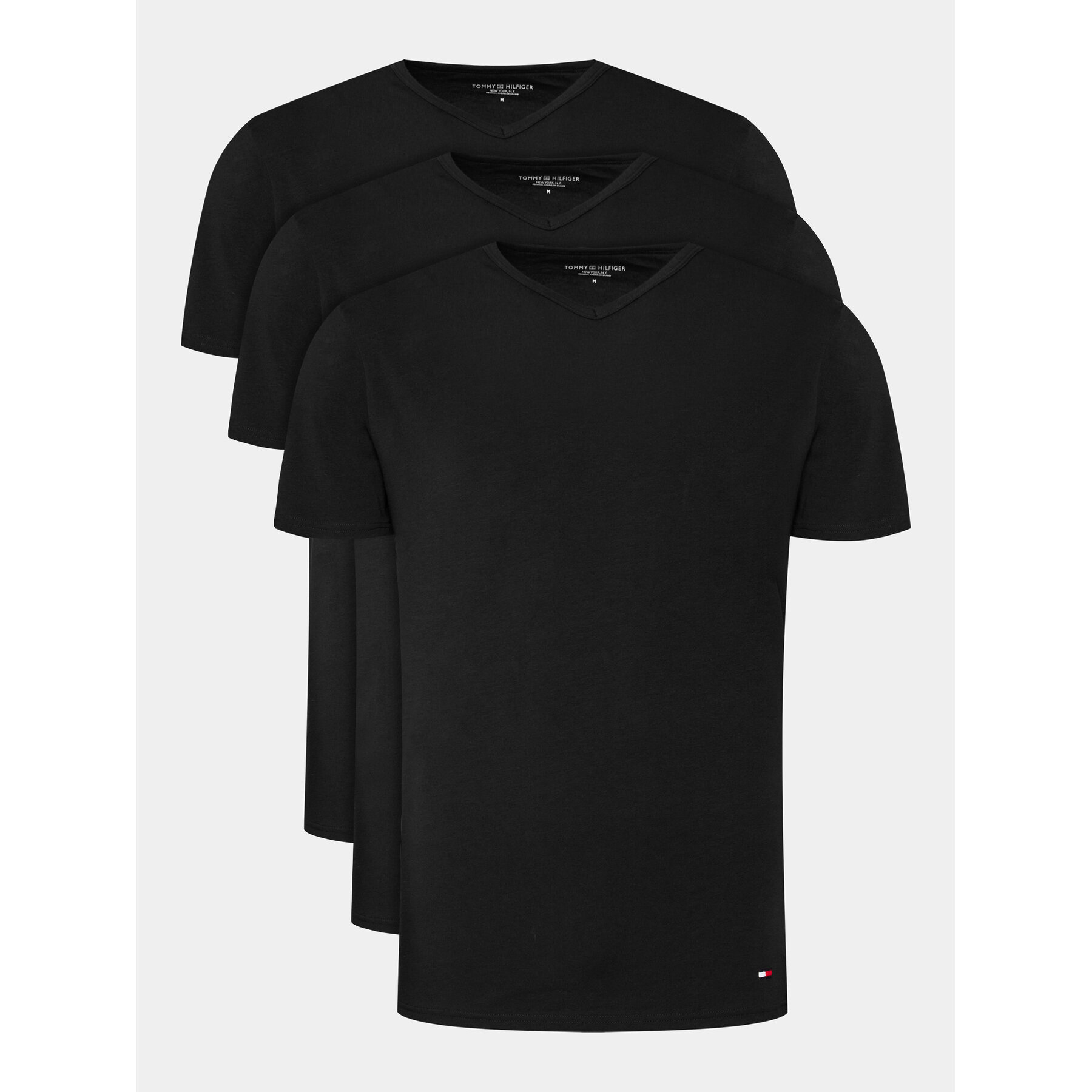 Tommy Hilfiger Σετ 3 T-Shirts UM0UM03137 Μαύρο Regular Fit