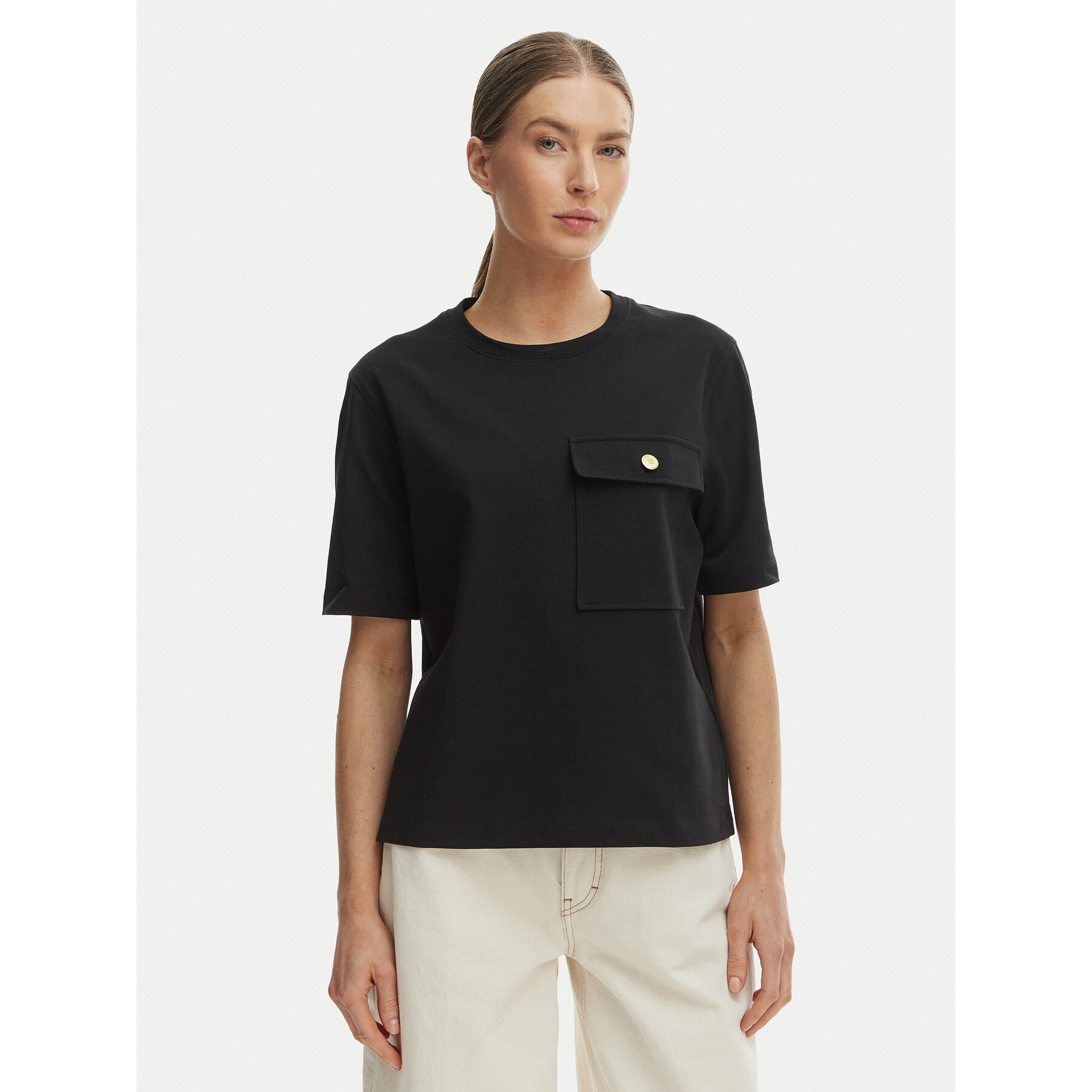 Tommy Hilfiger T-Shirt WW0WW49249 Schwarz Relaxed Fit