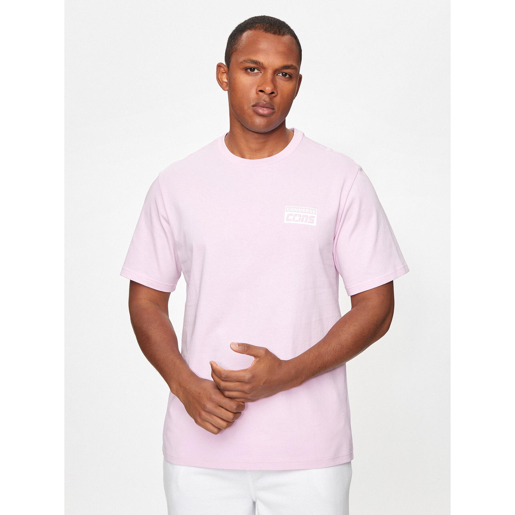 Converse T-Shirt M Cons Tee 10021134-A26 Μωβ Regular Fit