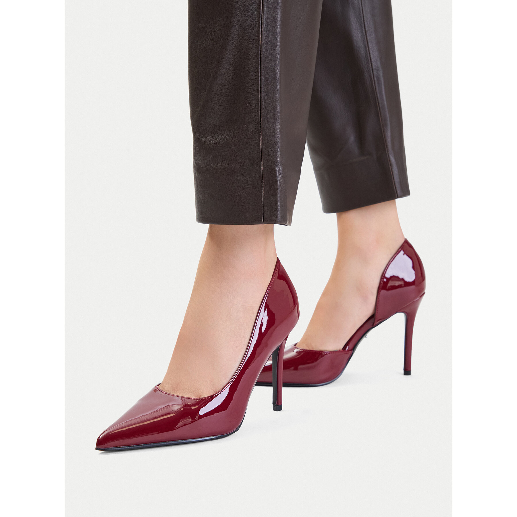 Čevlji z visoko peto DeeZee CEO-WSS21798-01 Bordo rdeča