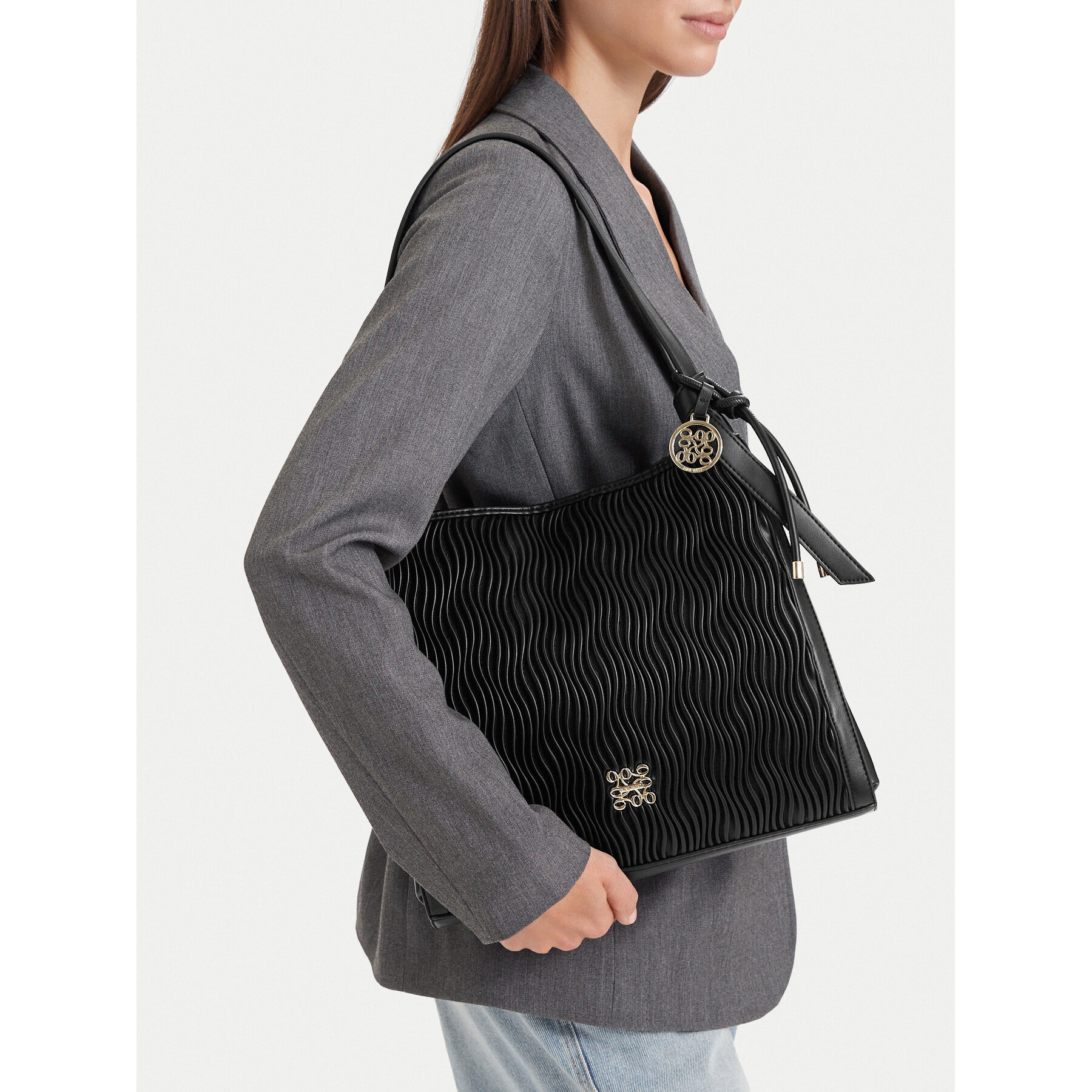 Ročna torba Nine West CEO-NW-M-005-10 Črna