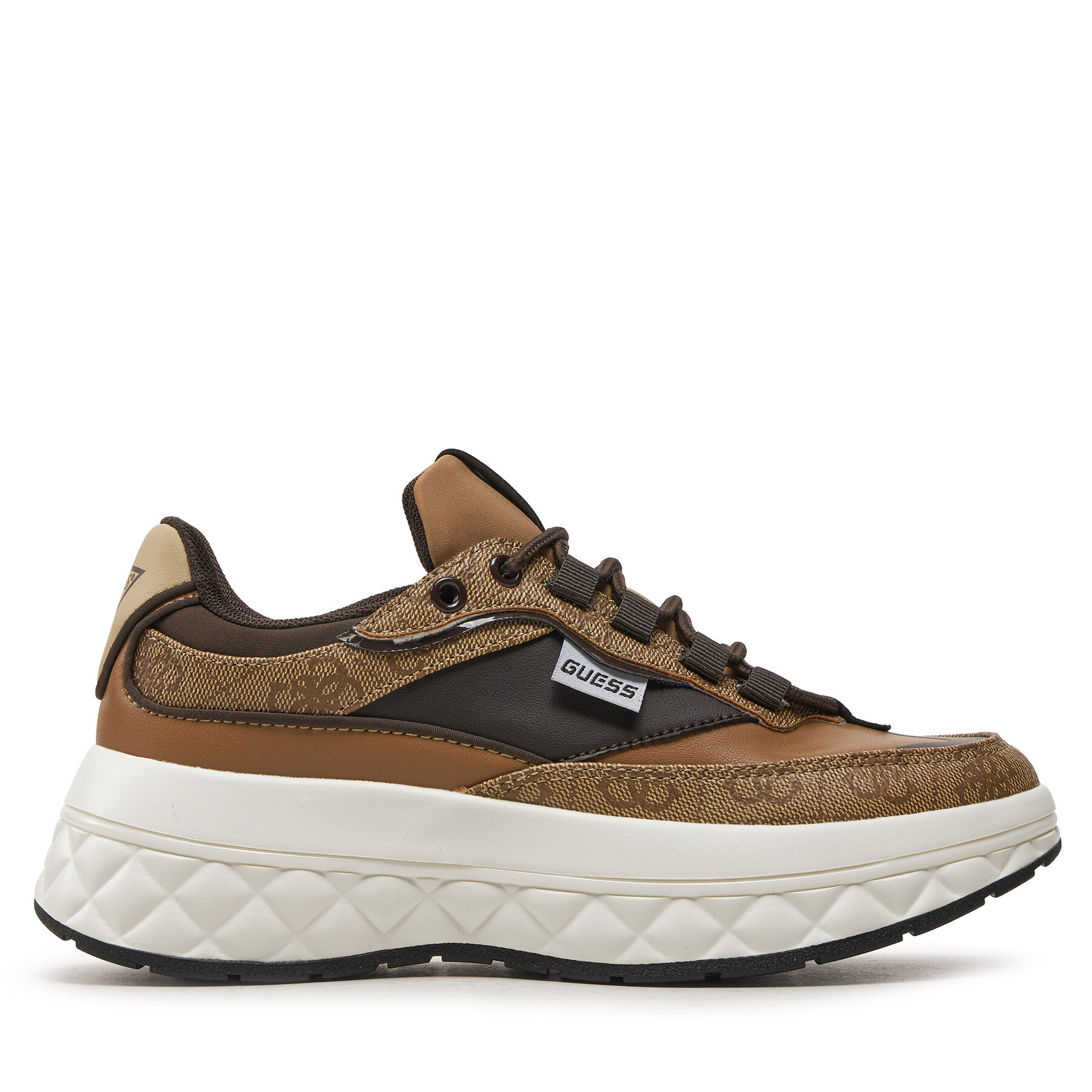 Damskie Sneakersy Guess, Rozmiar 35 Brązowy Kyrki FLTKYR FAL12