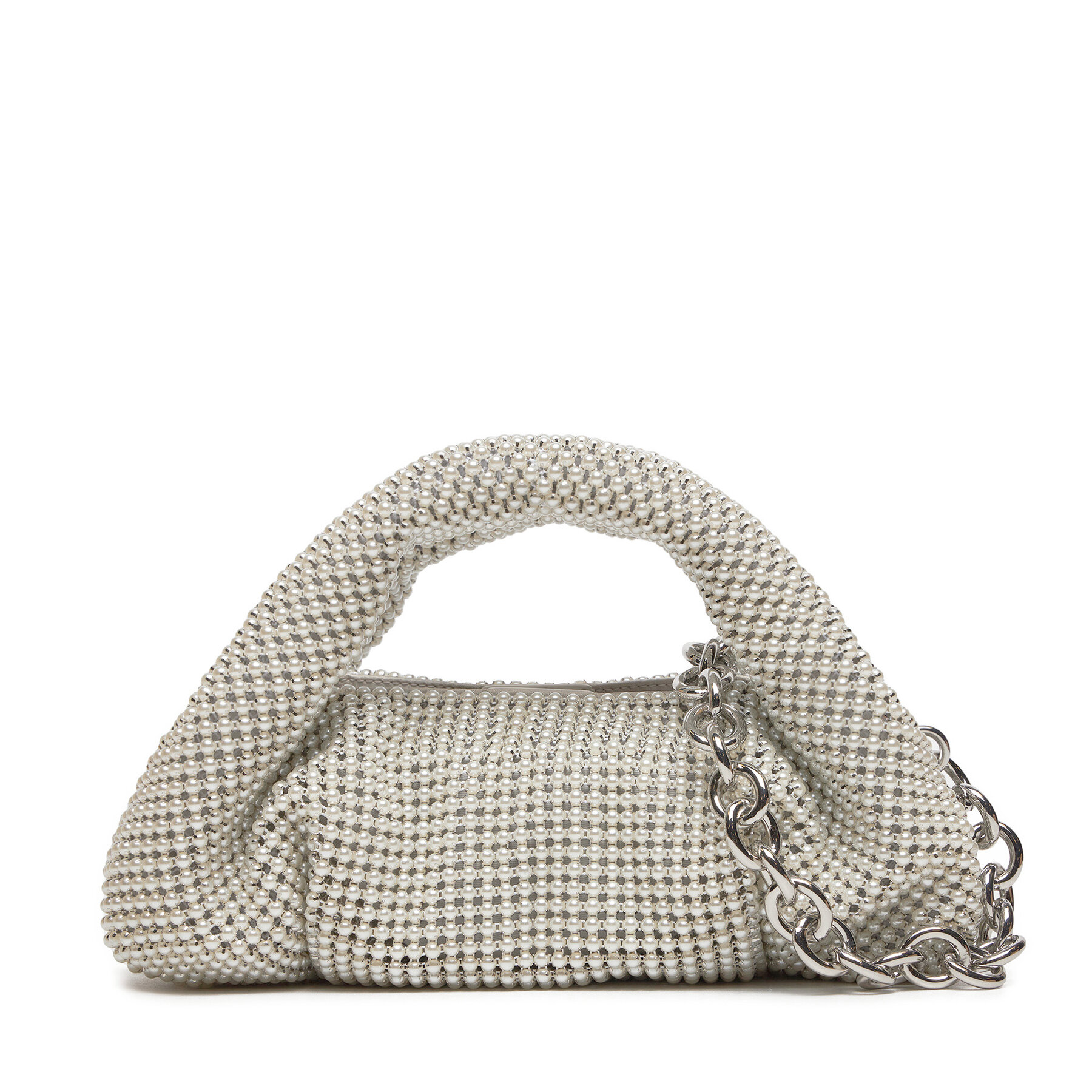 Borsetta Stuart Weitzman The Mda Prl Mni Tte SH223 Écru