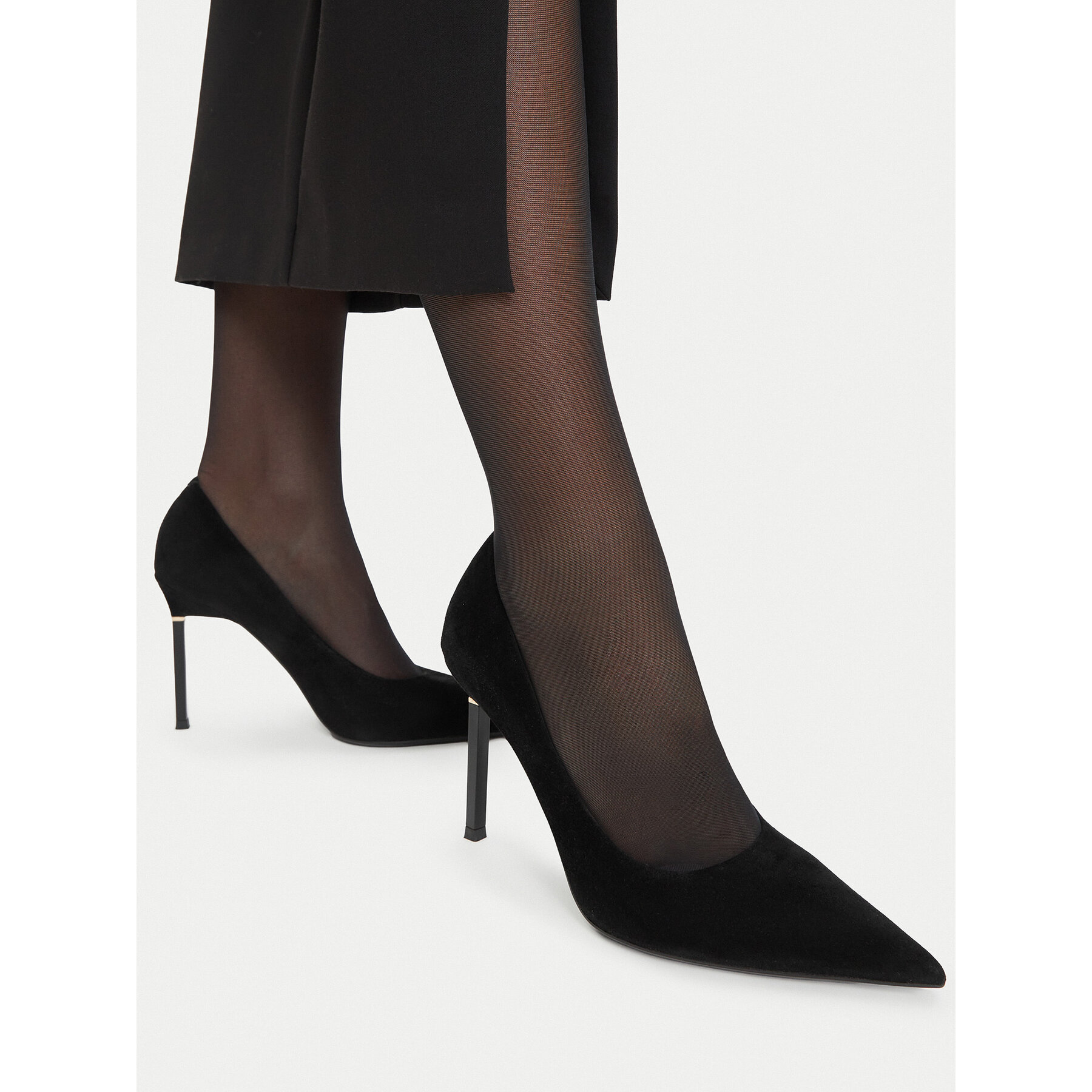 Pantofi cu toc subțire Eva Minge EO- LT2262-4-S Negru