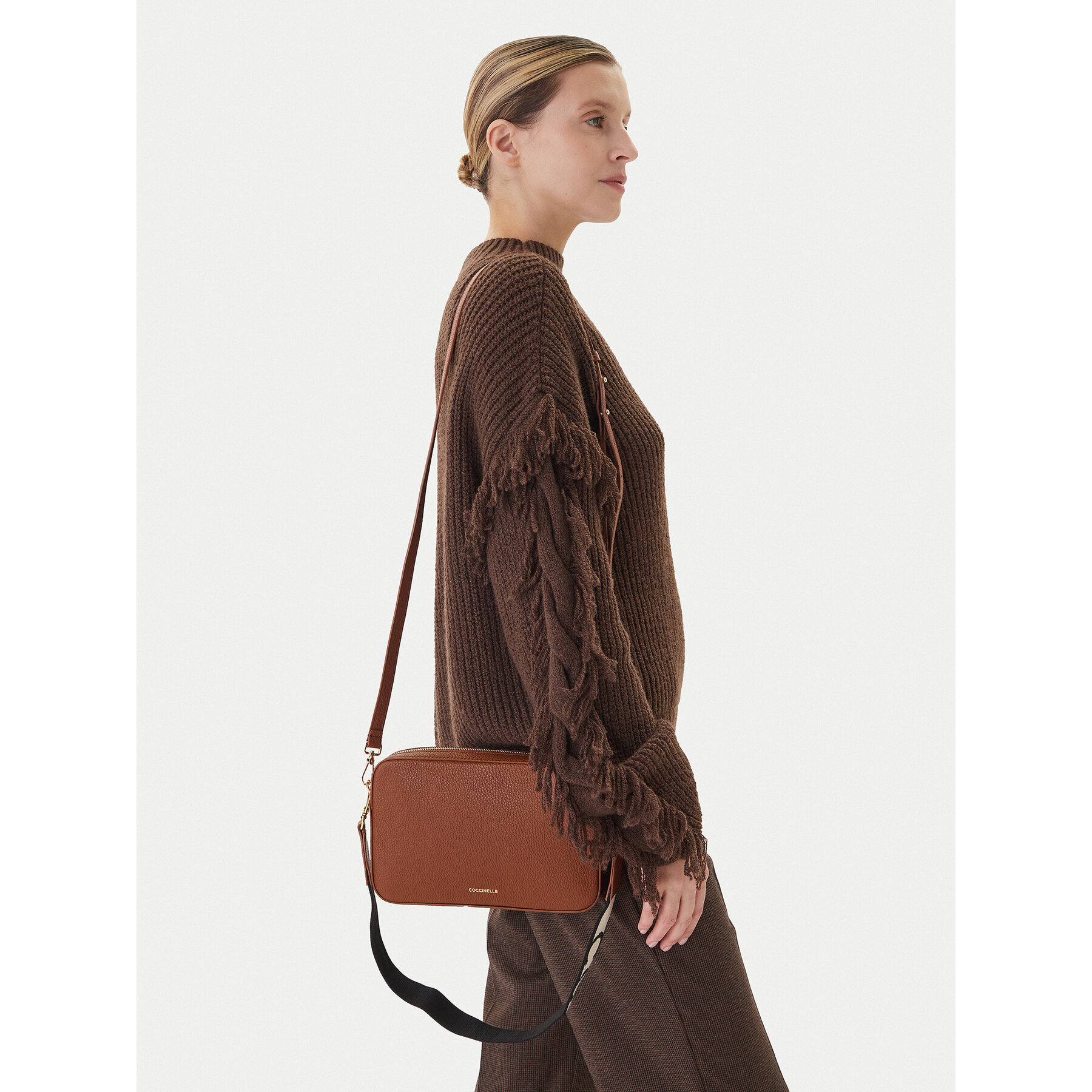 Geantă Coccinelle MN5 Tebe E5 MN5 52 01 01 Maro