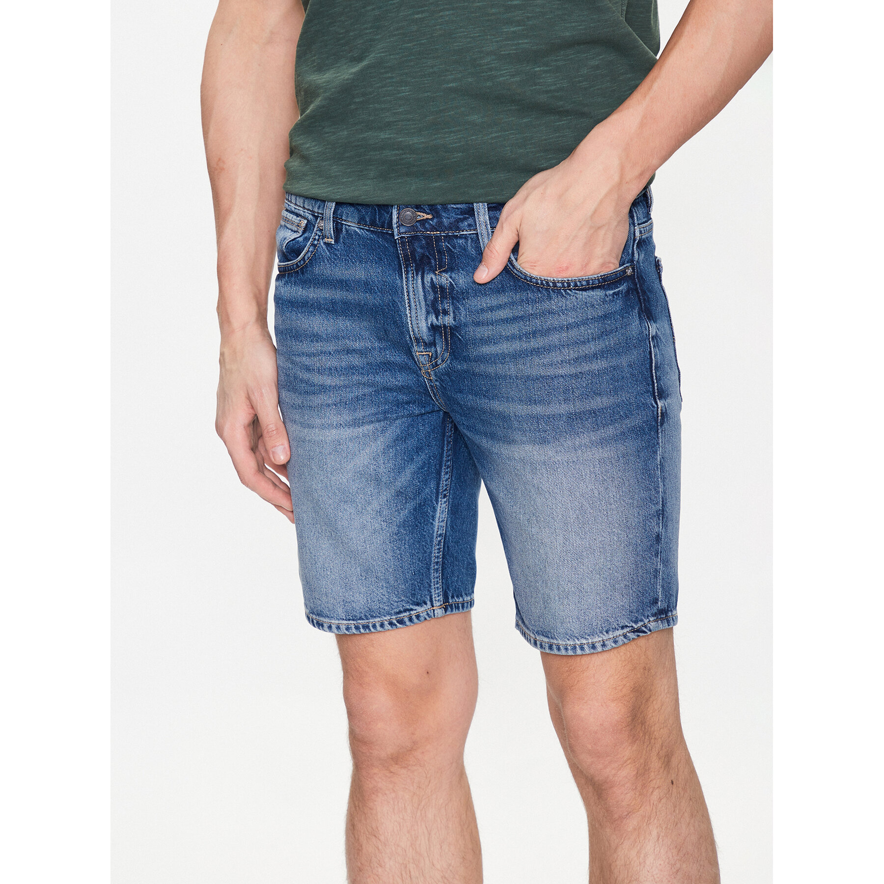 Guess Jeansshorts Rodeo M3GD27 D4T9G Dunkelblau Regular Fit