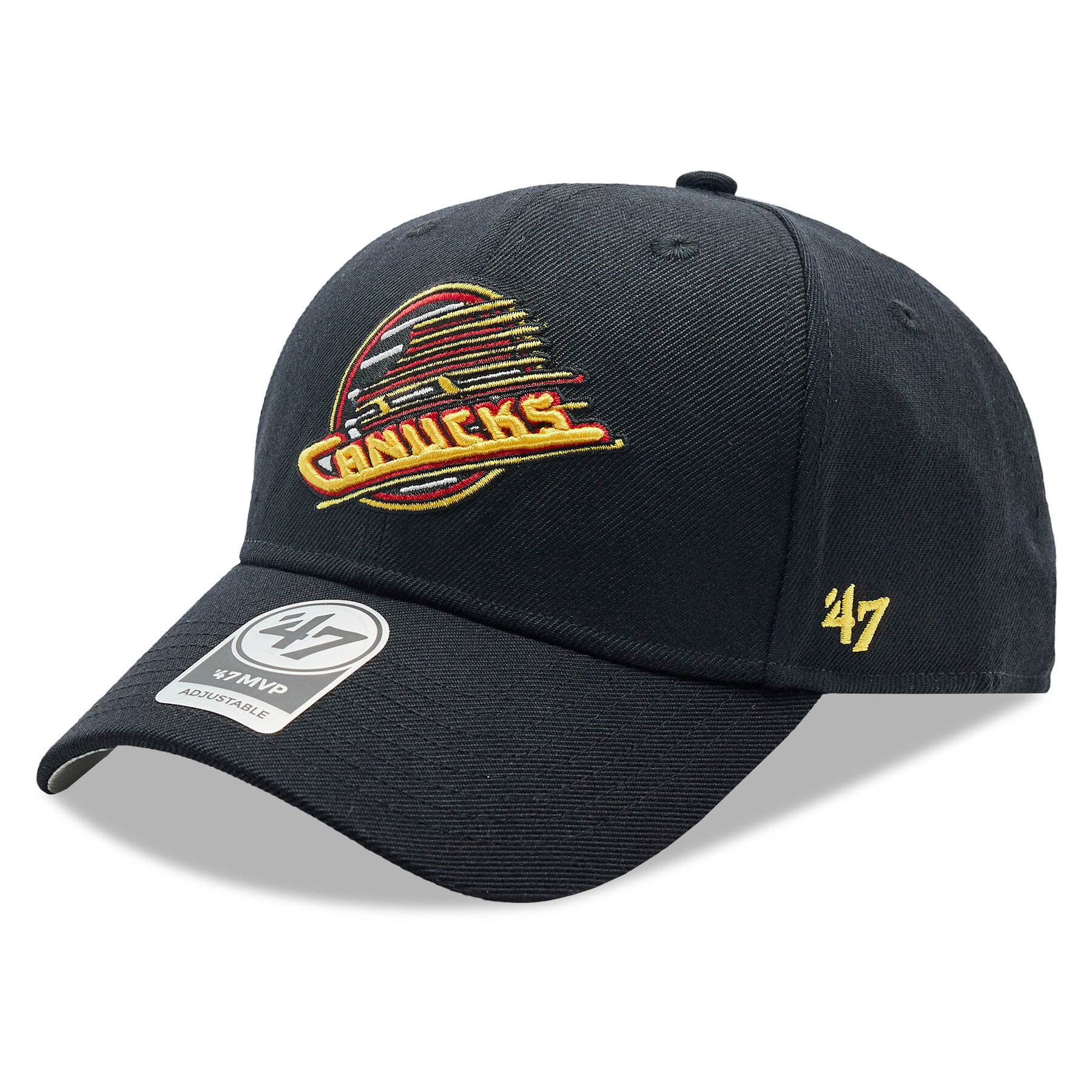 Gorra con visera 47 Brand NHL Vintage Vancouver Canucks '47 MVP HVIN-MVP19WBV-BK85 Negro