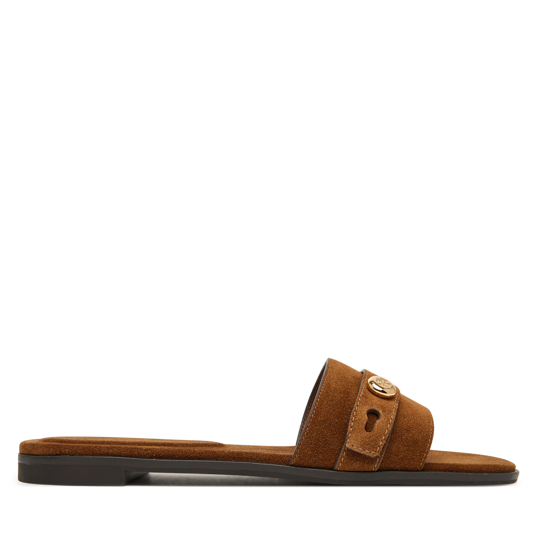 Παντόφλες Tory Burch Romy 183306 Καφέ