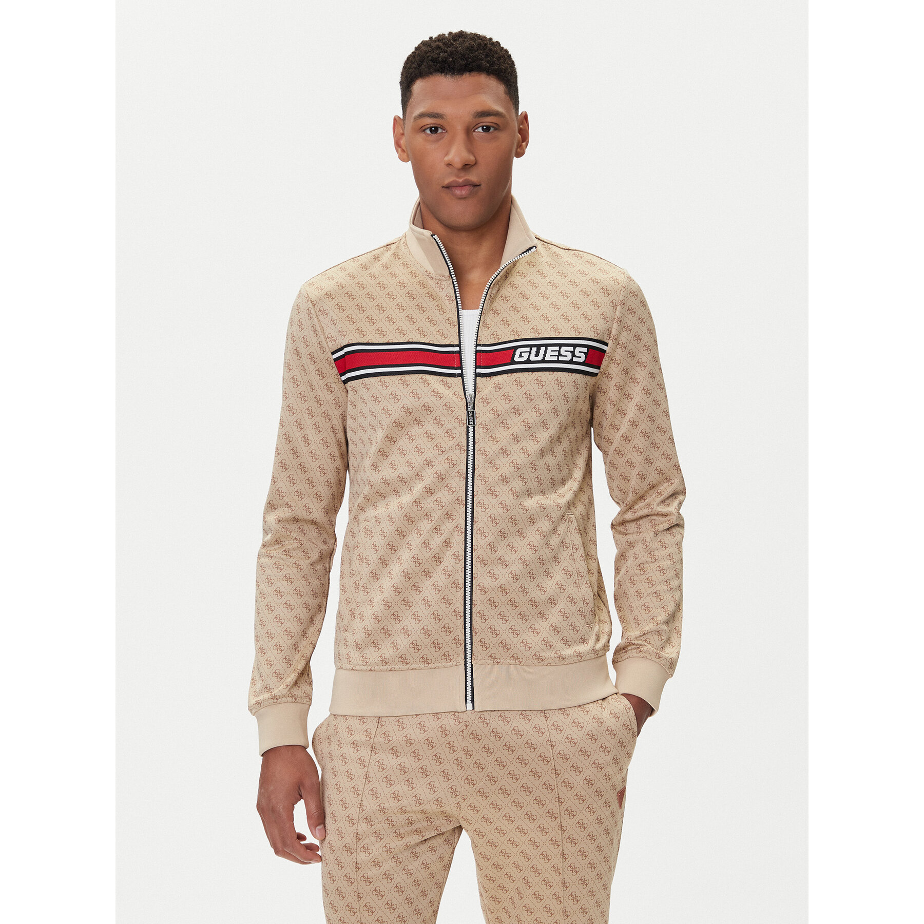 Guess Sweatshirt Z2BQ06 K7122 Beige Regular Fit