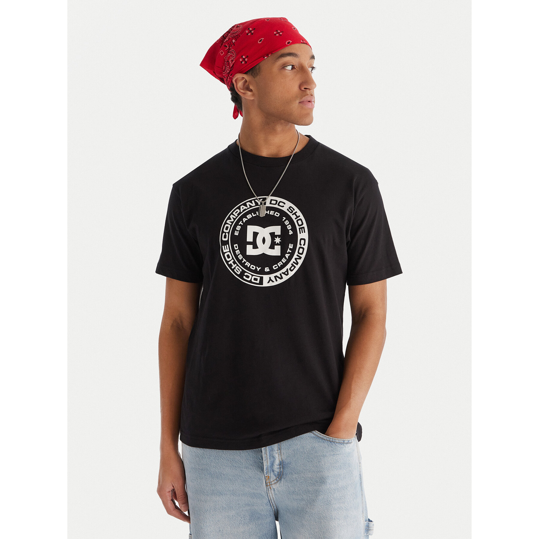DC Shoes T-shirt Corpo ADYZT05396 Crna Regular Fit