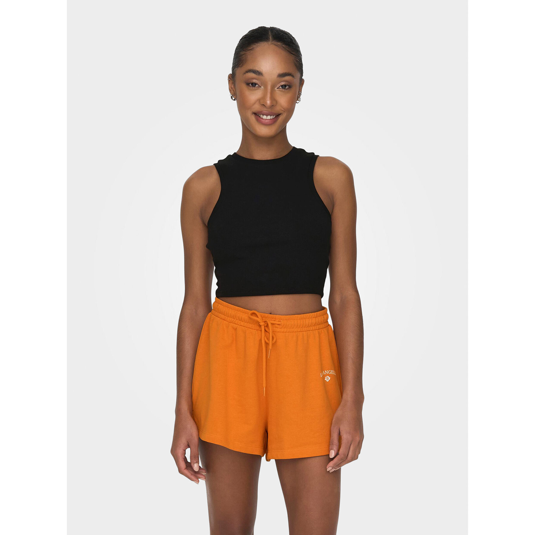 ONLY Τοπ Vilma 15282771 Μαύρο Slim Fit