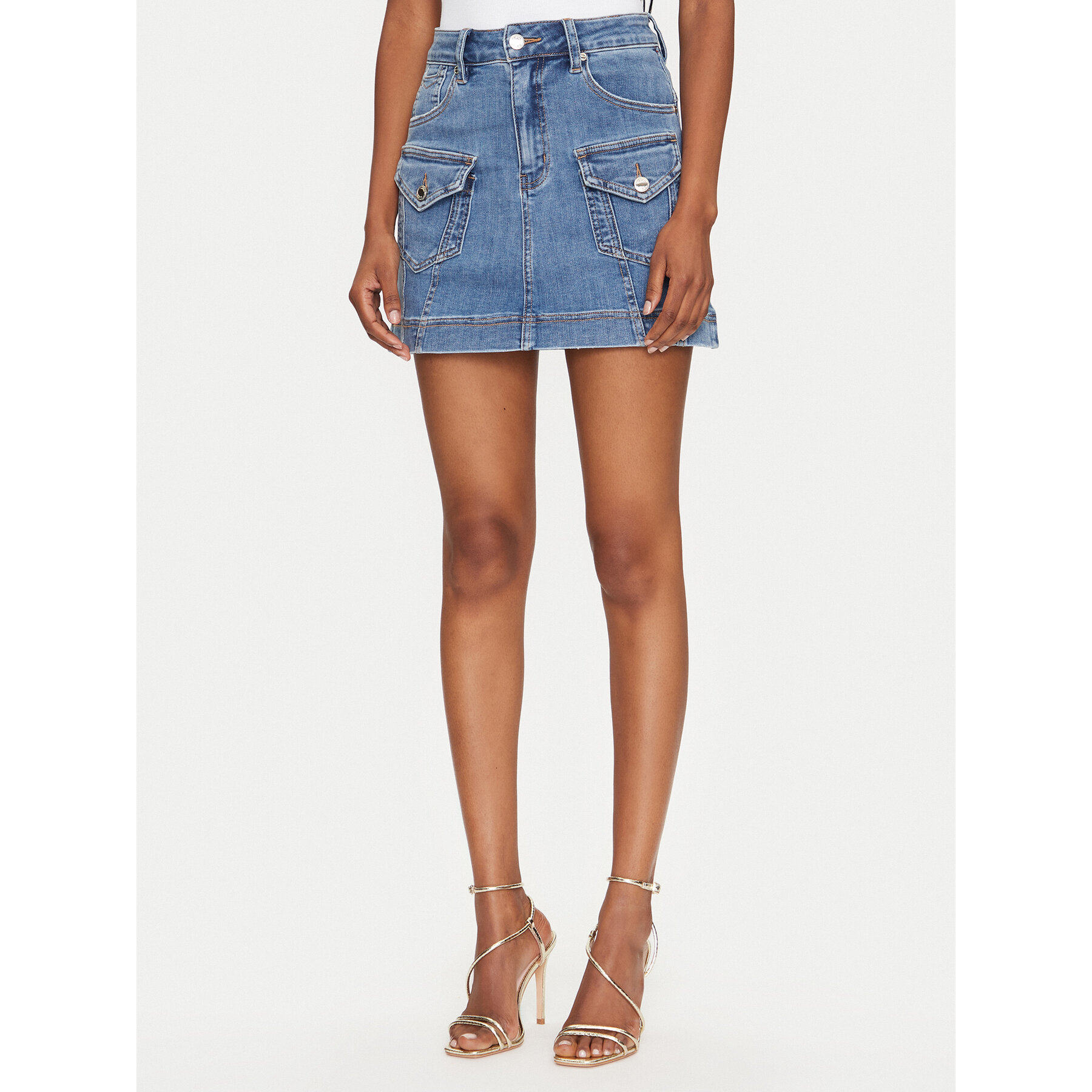 MET Jeansrock M10 182GN Blau Regular Fit