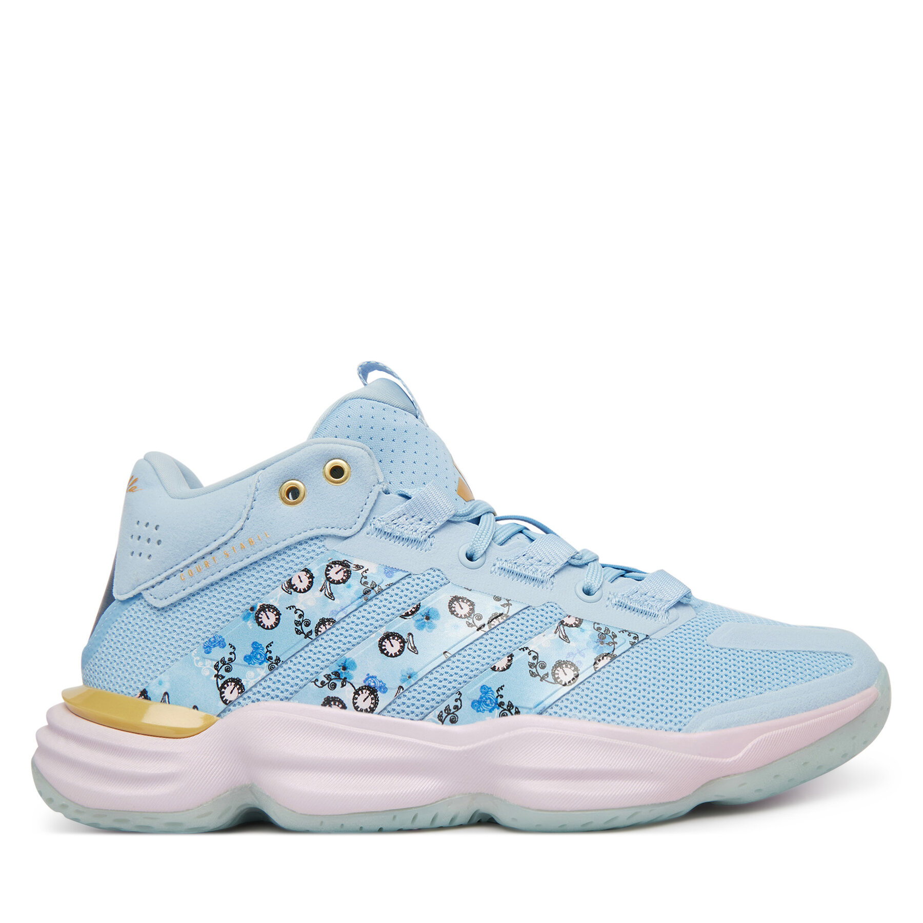 Čevlji za športe v zaprtih prostorih adidas Disney Princess Court Stabil Indoor Shoes KJ0656 Modra