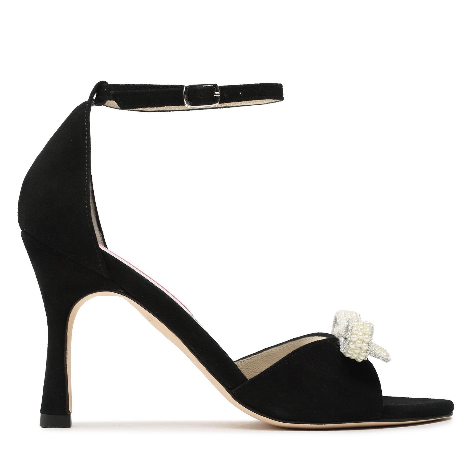 Sandalias Custommade Ashley Pearl Bow 999621046 Negro
