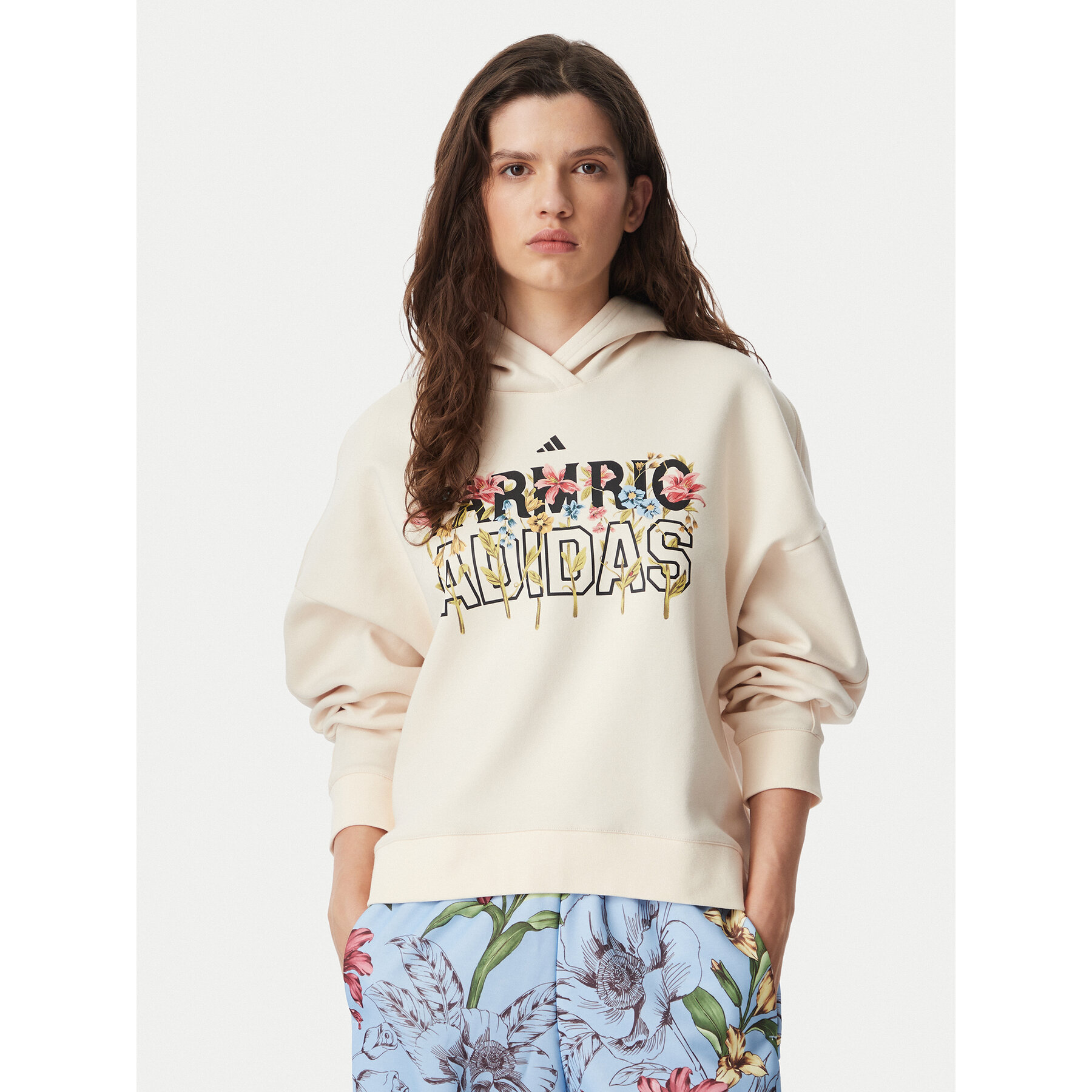 adidas Sweatshirt Farm Rio Hoodie KR0253 Creme Regular Fit