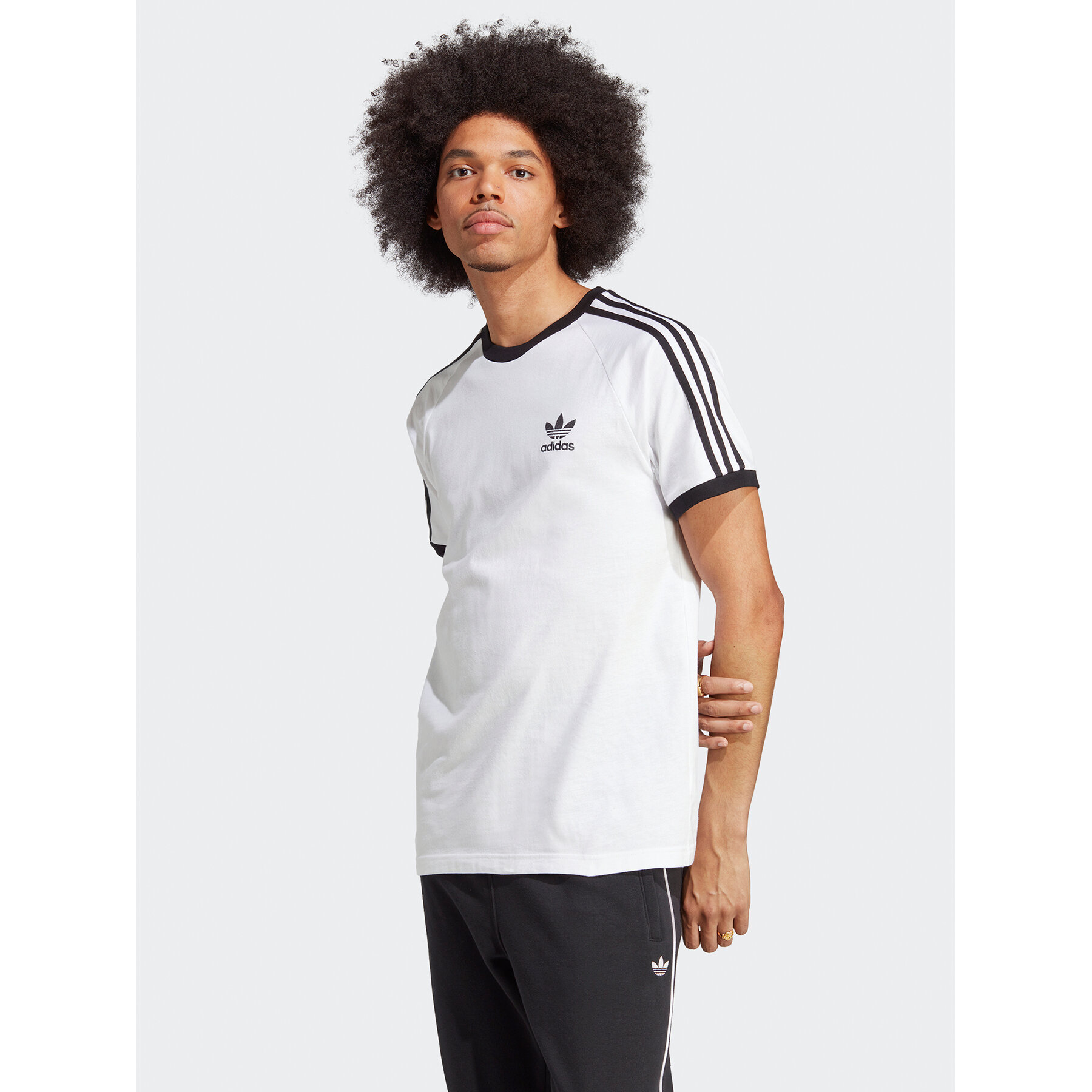 adidas adidas T-Shirt Adicolor Classics 3-Stripes T-Shirt IA4846 Λευκό Slim Fit
