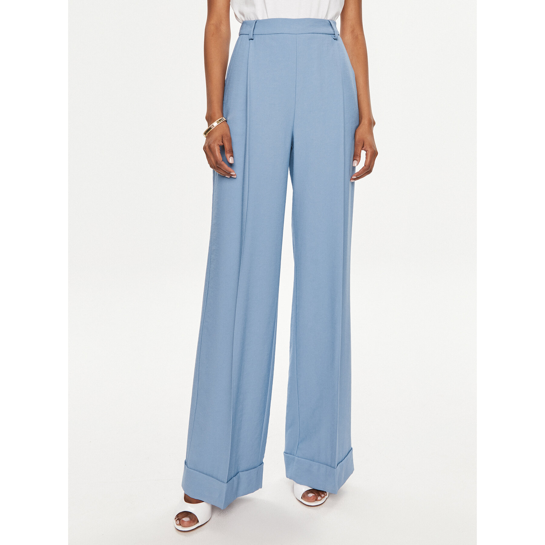 TWINSET Stoffhose 241TF2041 Blau Regular Fit