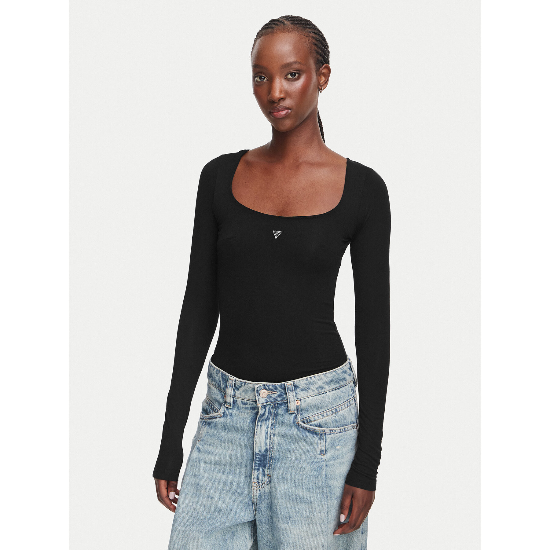 Guess Body W6YP21 K4356 Schwarz Slim Fit