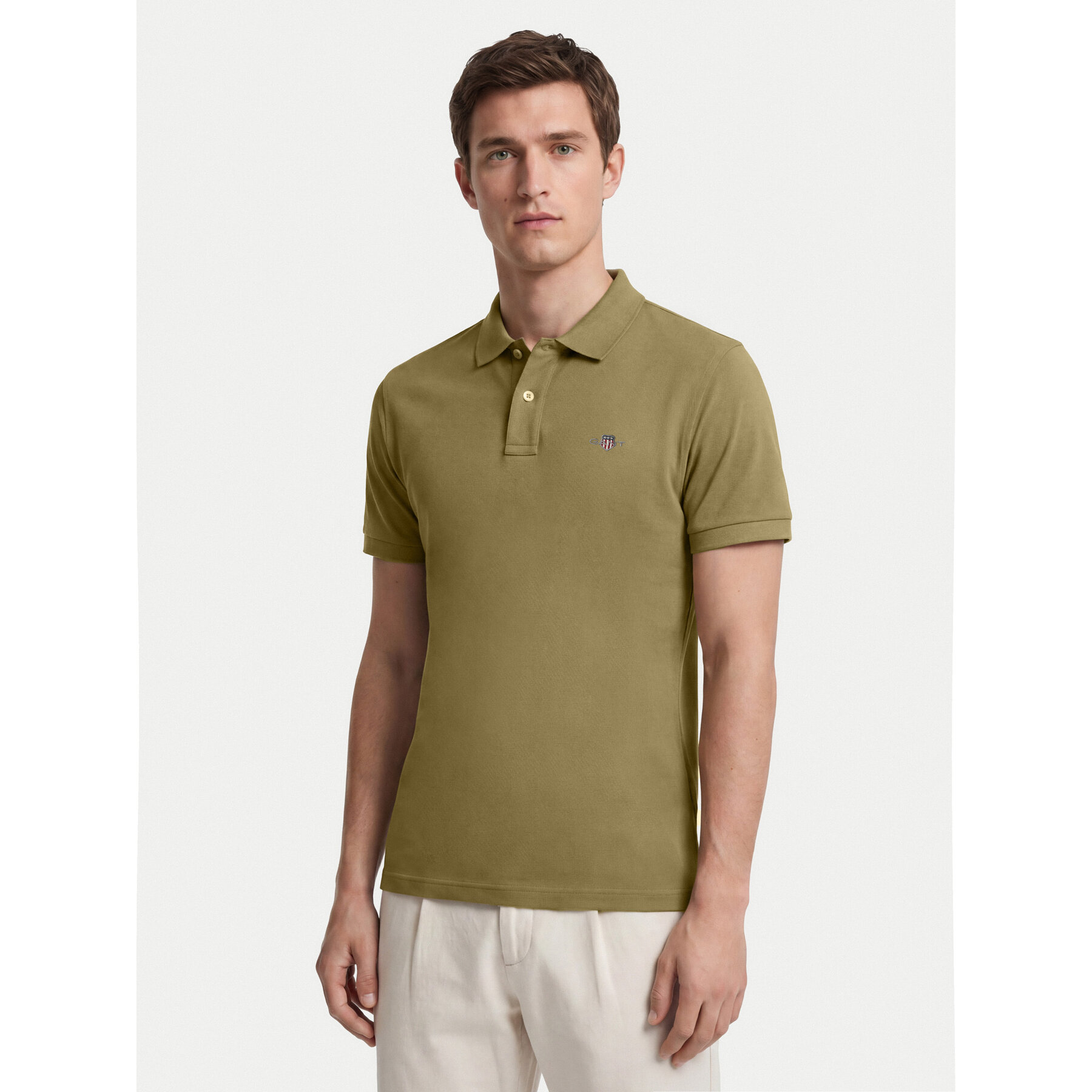 Gant Poloshirt Shield 2210 Dunkelgrün Regular Fit