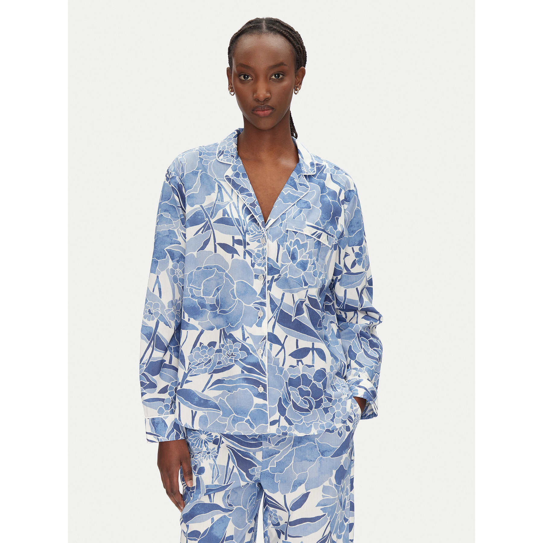 Gap Μπλούζα πιτζάμας 531508-13 Μπλε Relaxed Fit