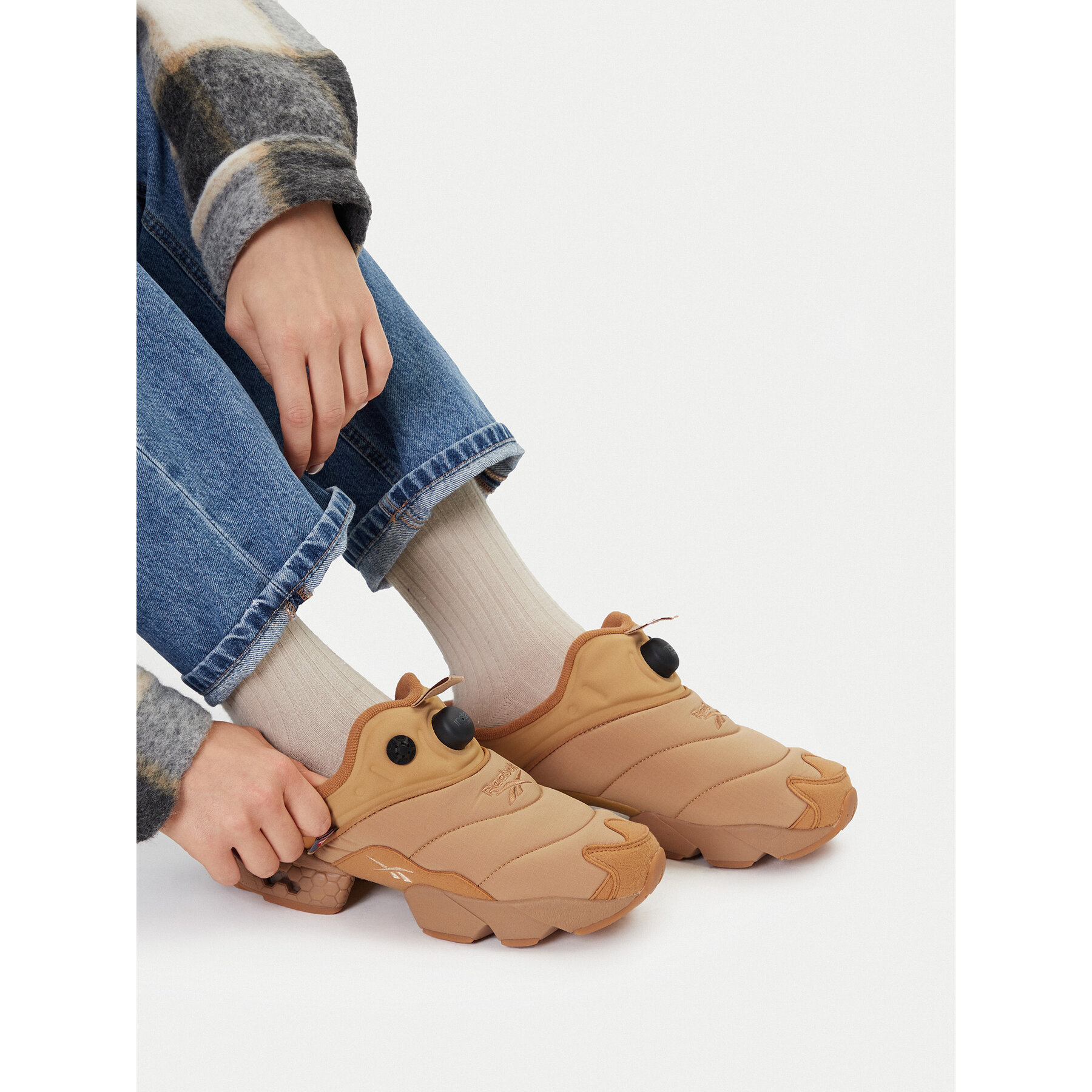 Şlapi Reebok EO-INSTAPUMP FURY MULE 100230816 Bej