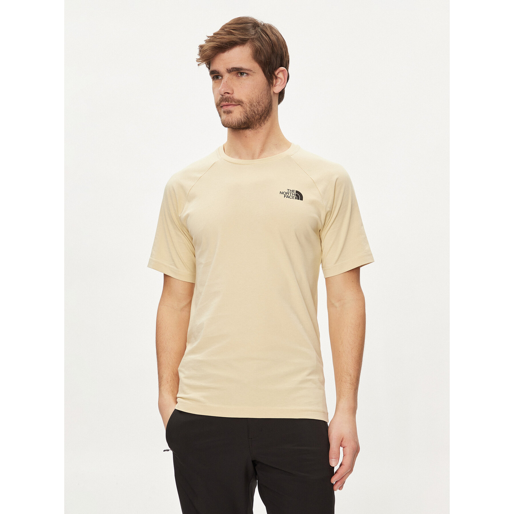 The North Face T-Shirt NF0A87NU Μπεζ Regular Fit