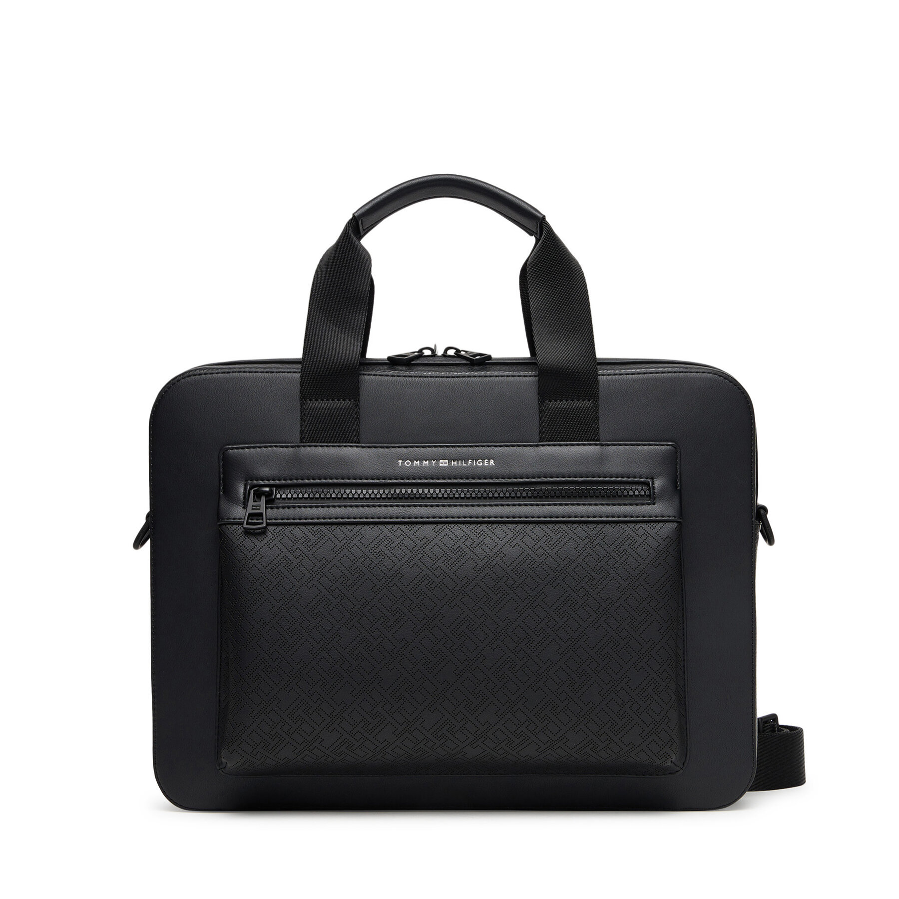 Porta PC Tommy Hilfiger Th Monogram Computer Bag AM0AM13835 Nero