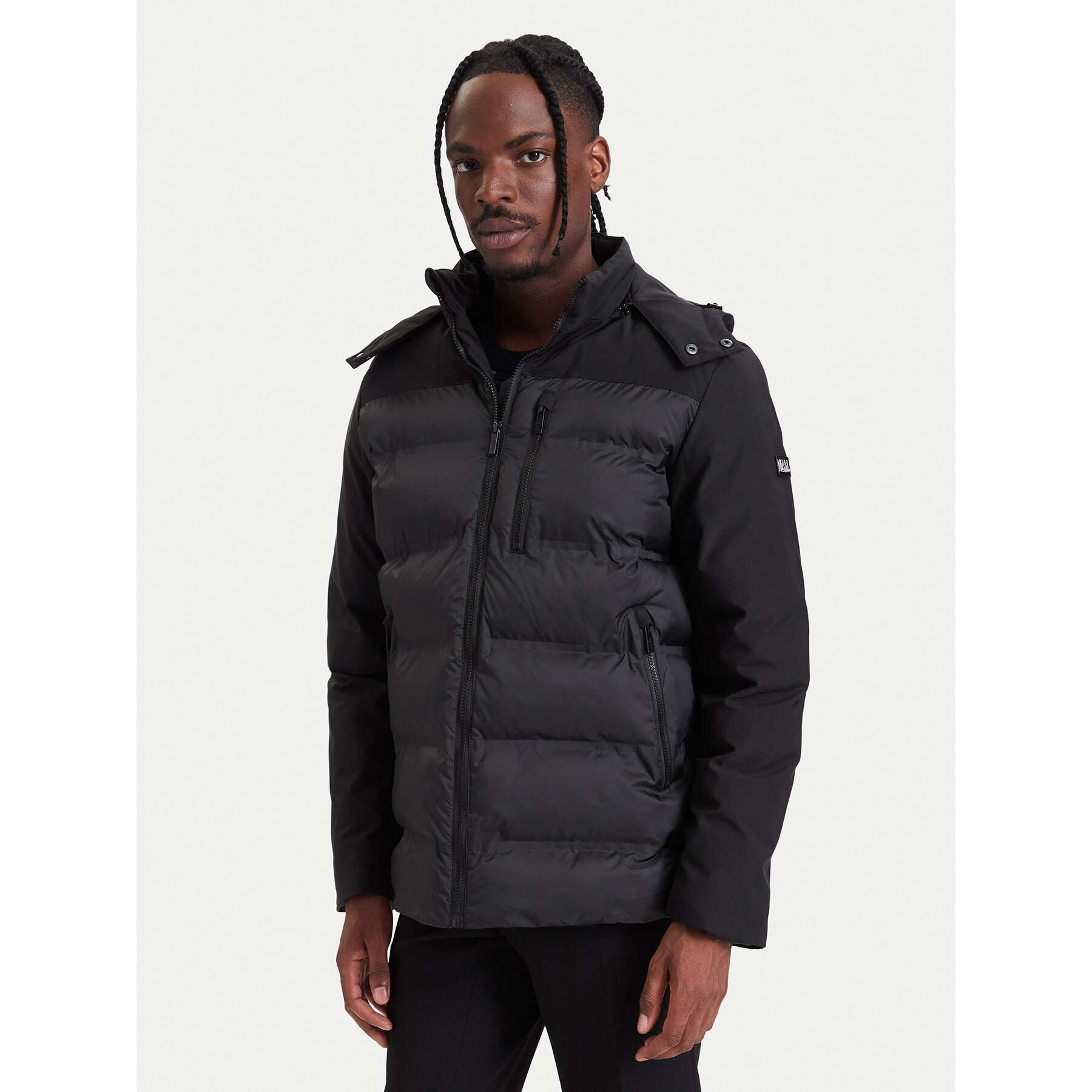KARL LAGERFELD Winterjacke 505022 564596 Schwarz Regular Fit