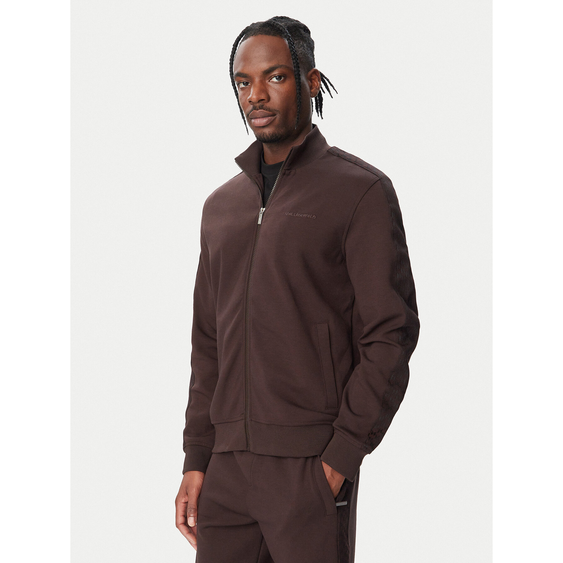 KARL LAGERFELD Sweatshirt 705011 564902 Dunkelbraun Regular Fit
