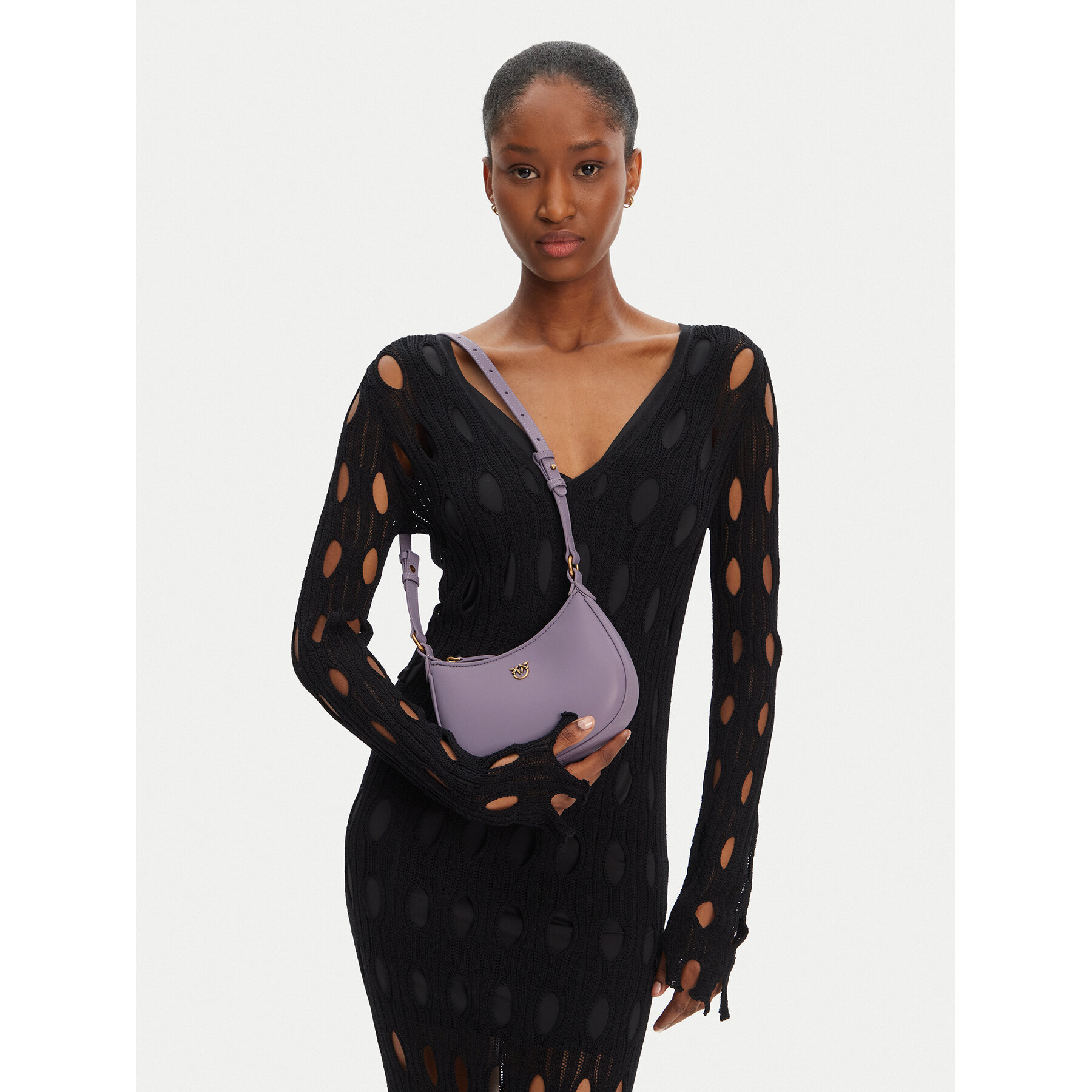 Táska PINKO Half Moon Baby PE 25 PLTT 103538 A0F1 Lila