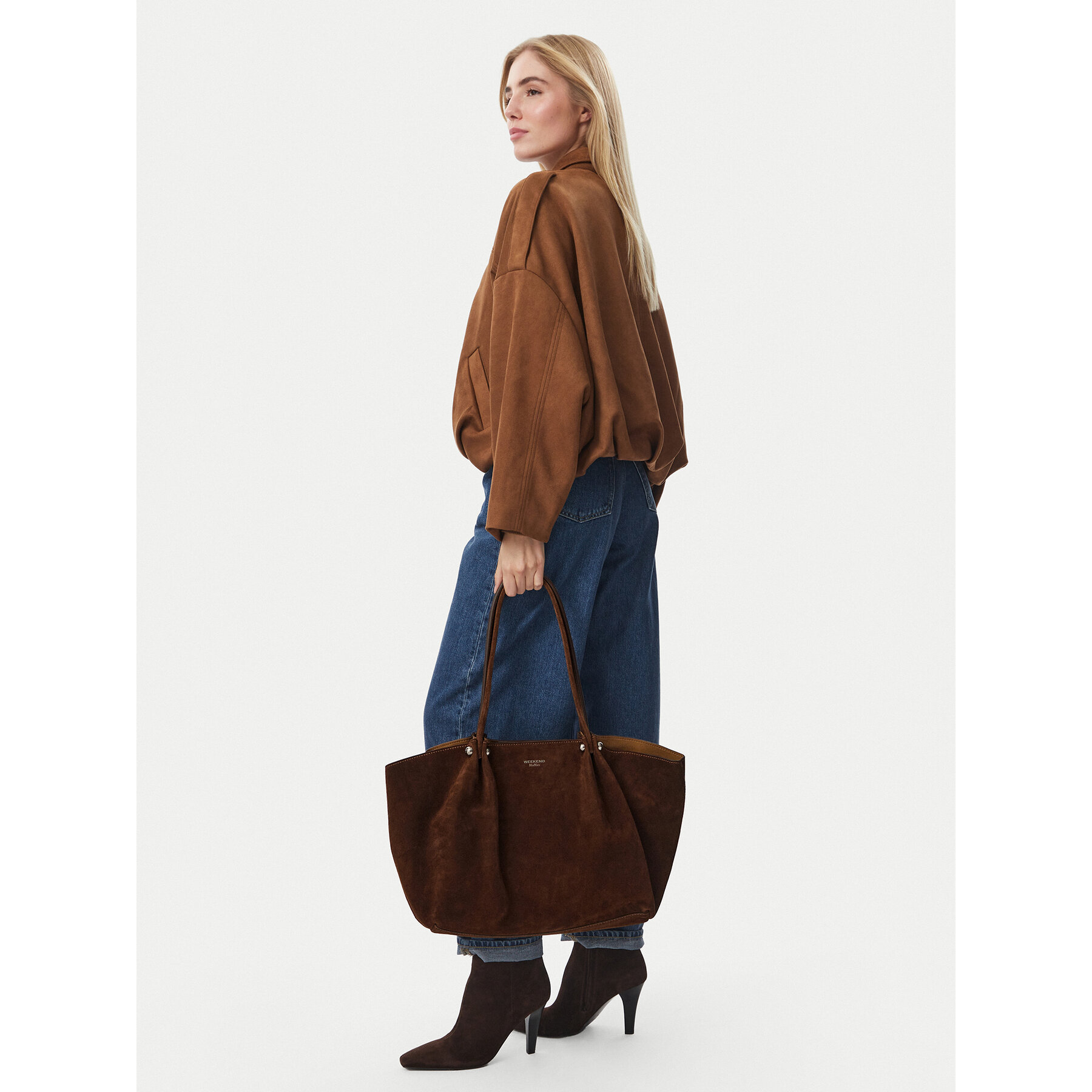Дамска чанта Weekend Max Mara Kapesi 2625516165 Кафяв