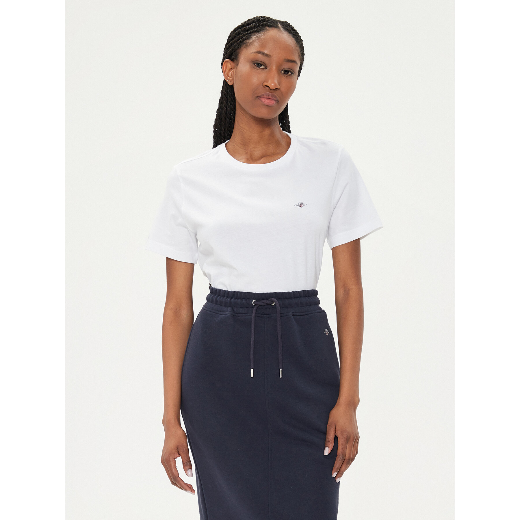 Gant T-Shirt Shield 4200200 Λευκό Regular Fit