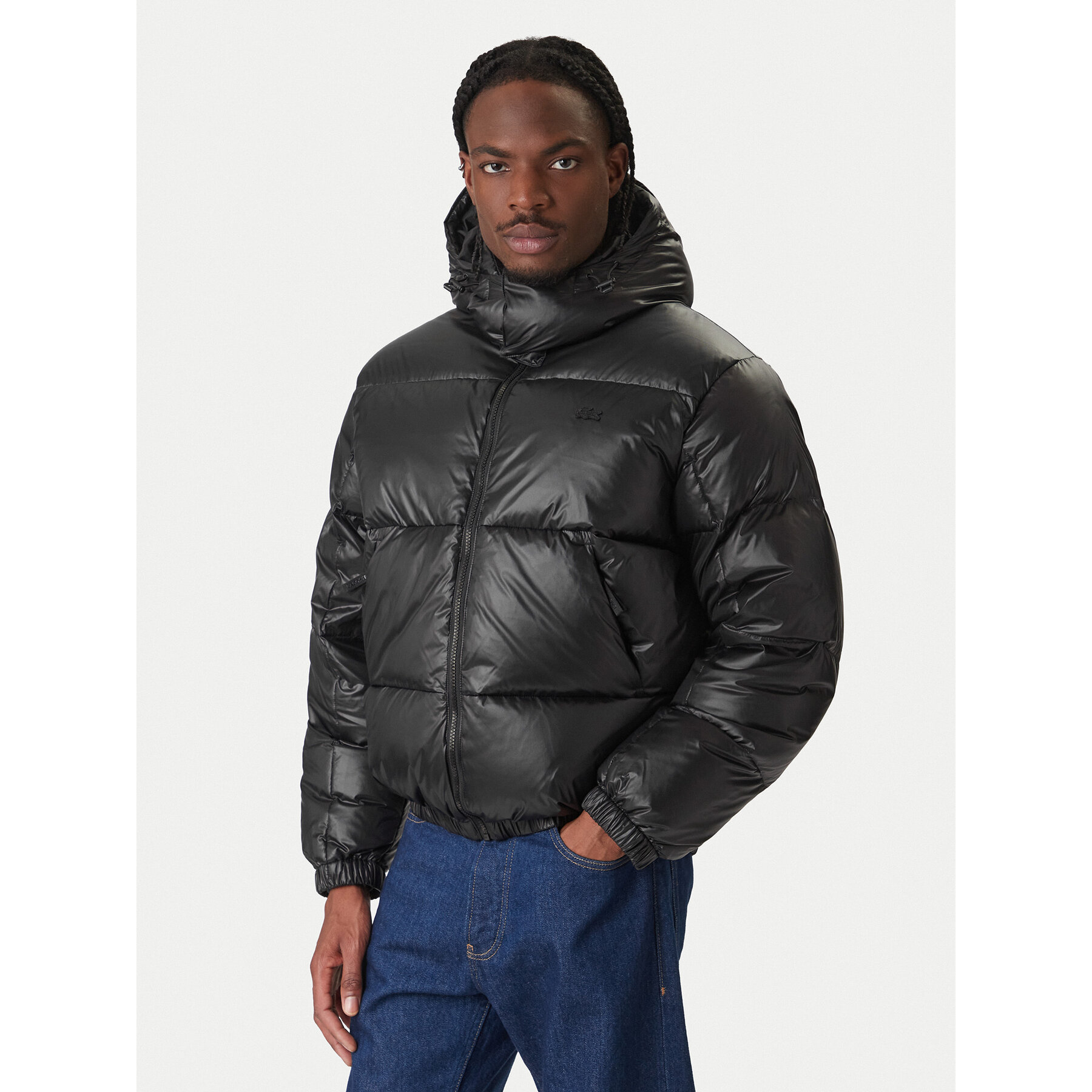 Lacoste Daunenjacke BH5096 Schwarz Regular Fit
