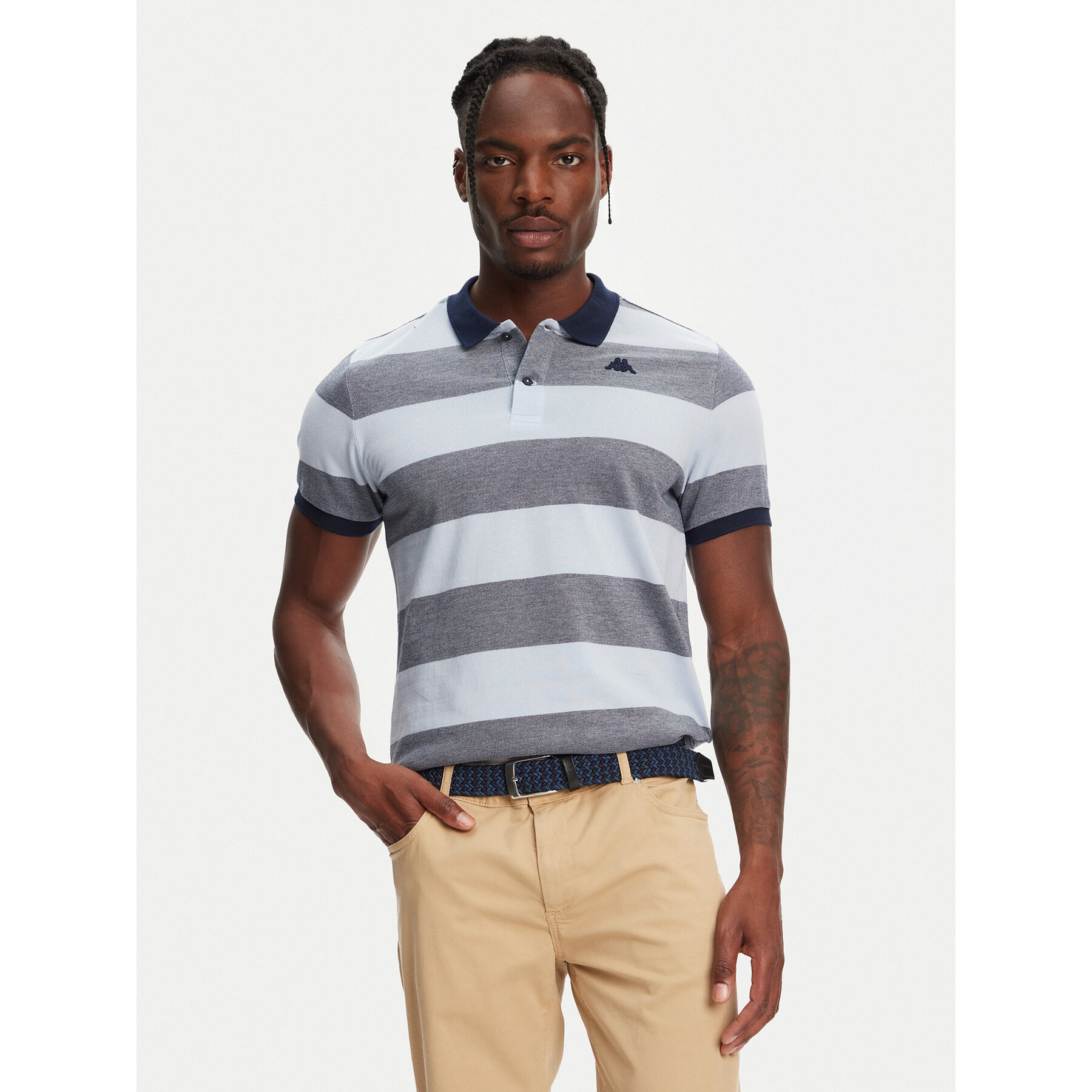 Robe di Kappa Polo Ming 64126KW Μπλε Slim Fit