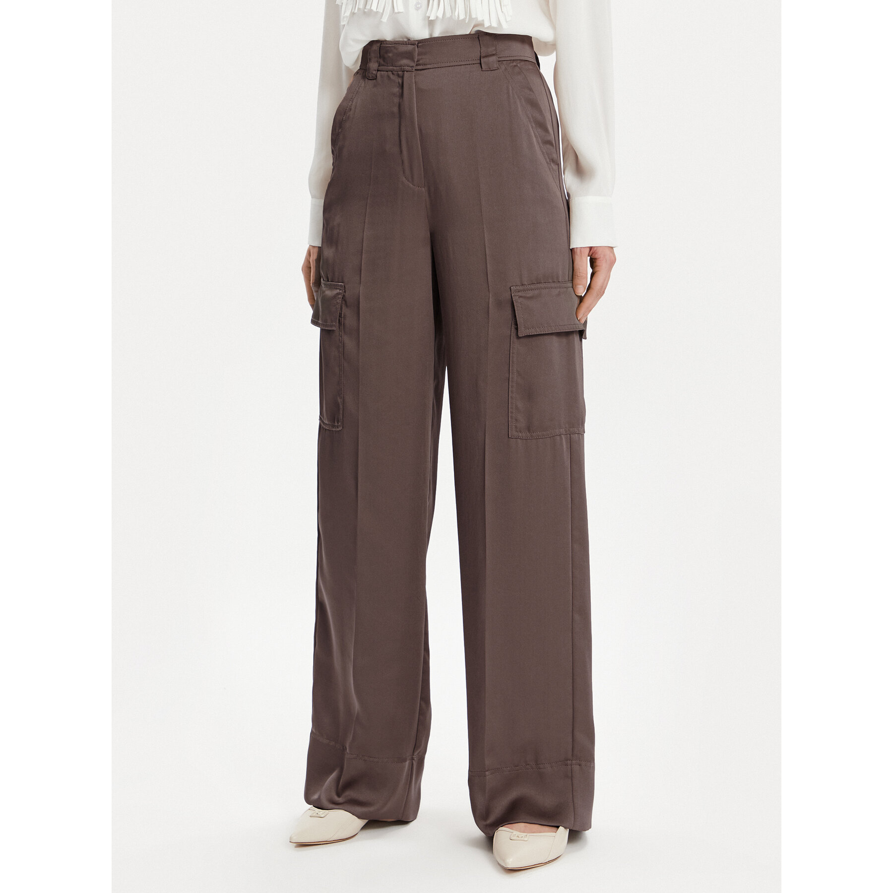 Marella Stoffhose Khat 2413131131 Braun Relaxed Fit