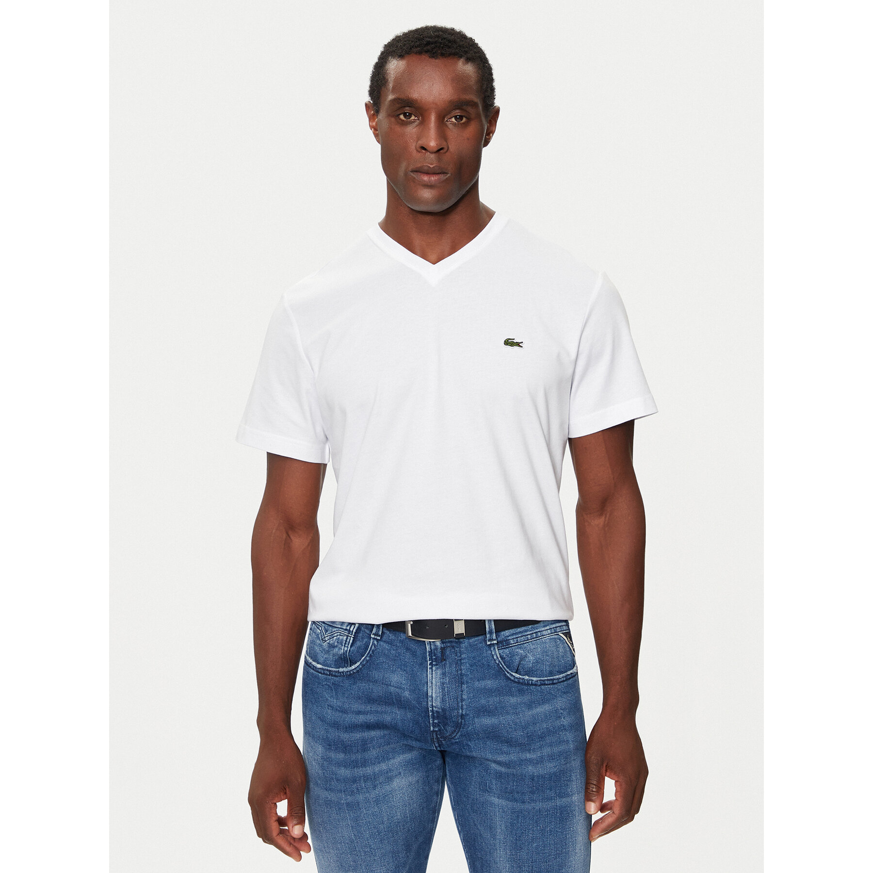 Lacoste T-shirt TH5077 Bijela Regular Fit