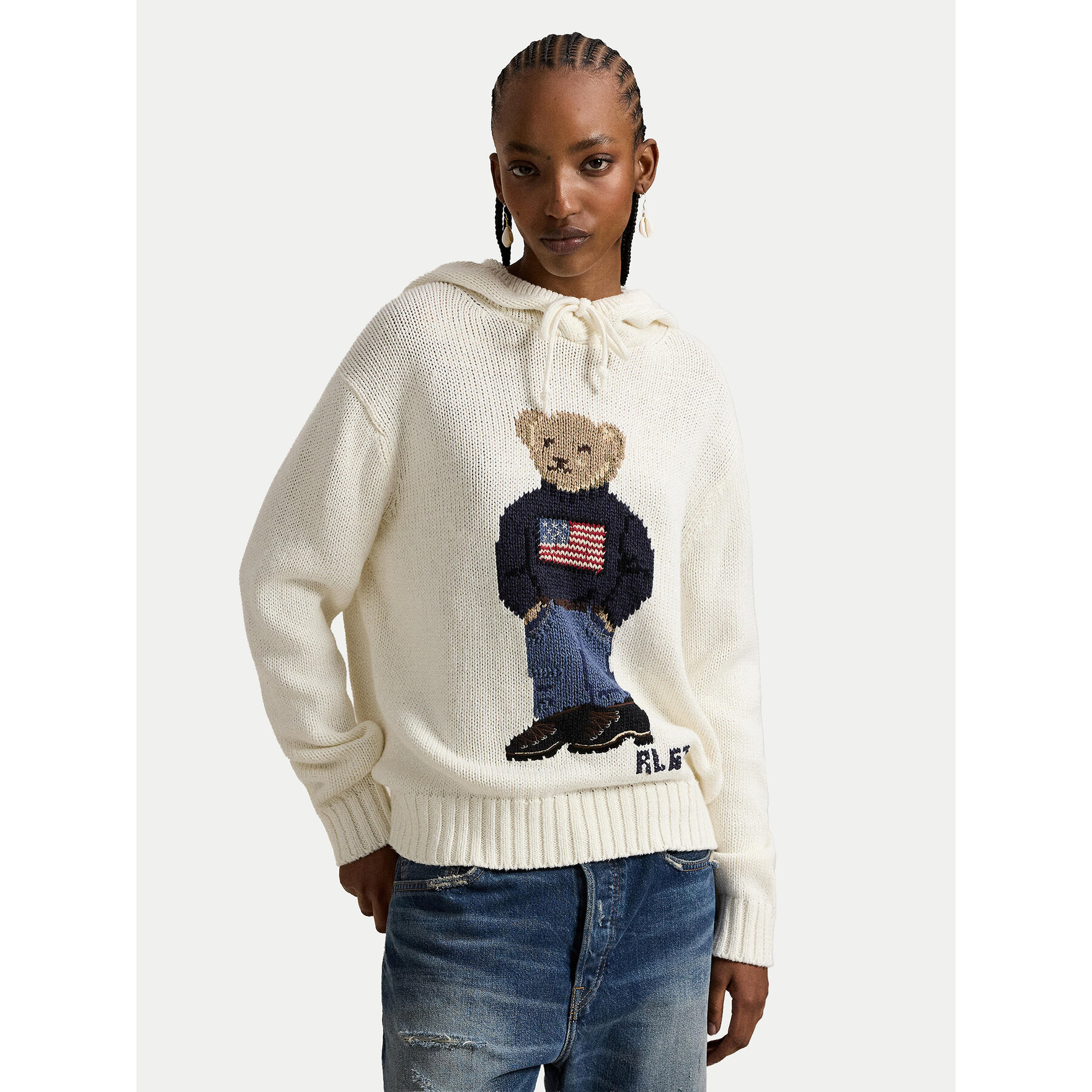 Polo Ralph Lauren Pullover 211A96253001 Écru Relaxed Fit