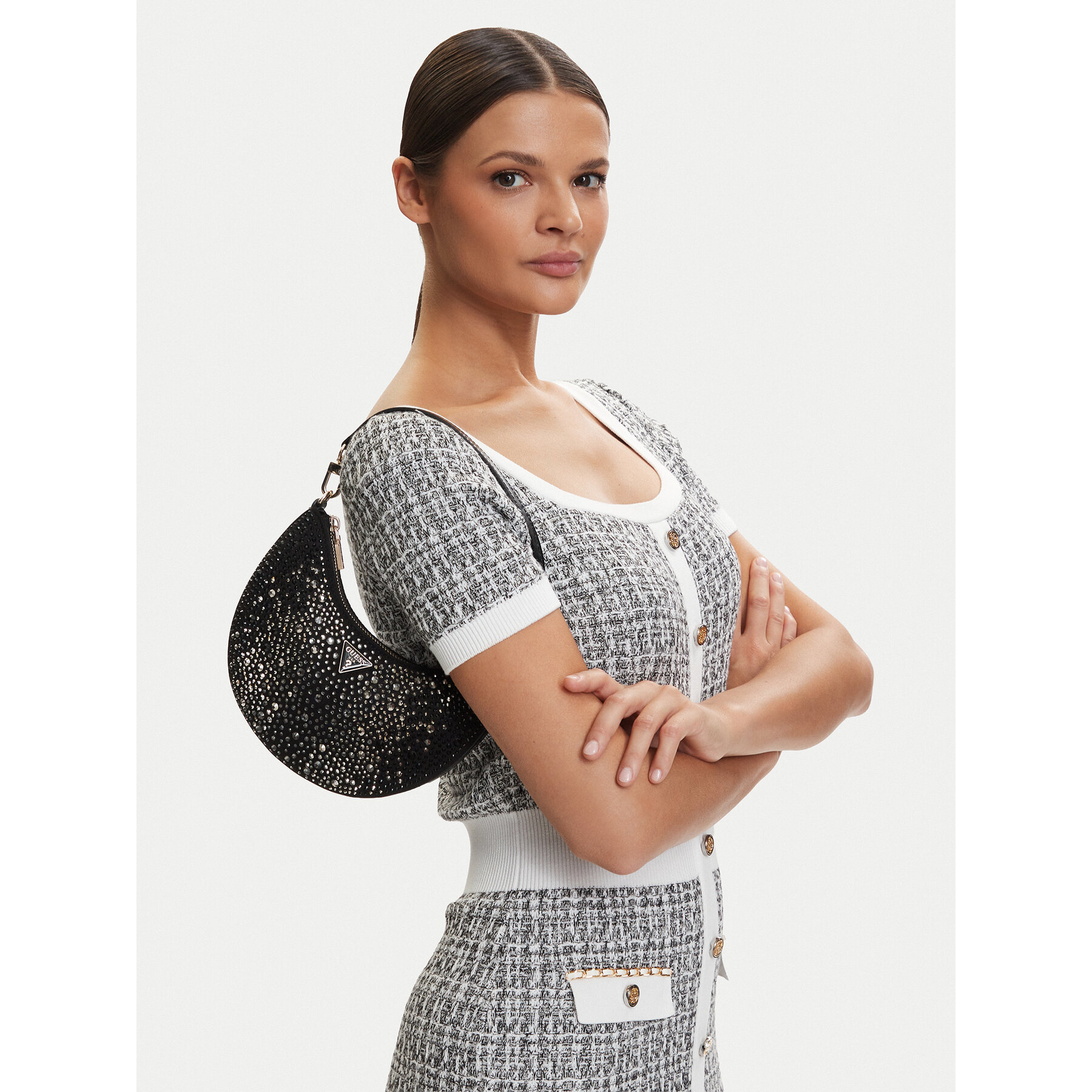 Torbica Guess Tasmin Mini HWEG99 31720 Crna