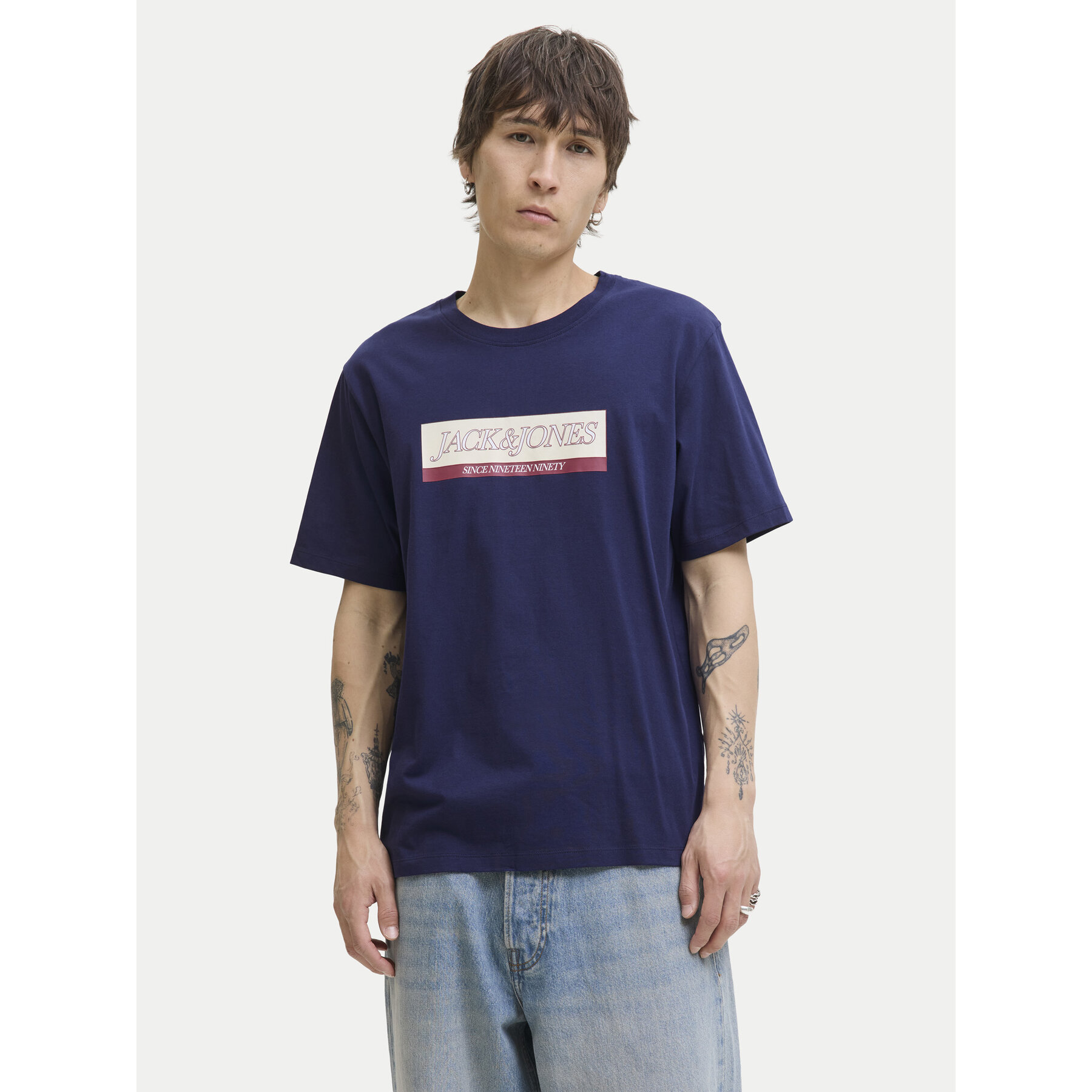 Jack & Jones T-shirt Rinwood 12283628 Plava Regular Fit