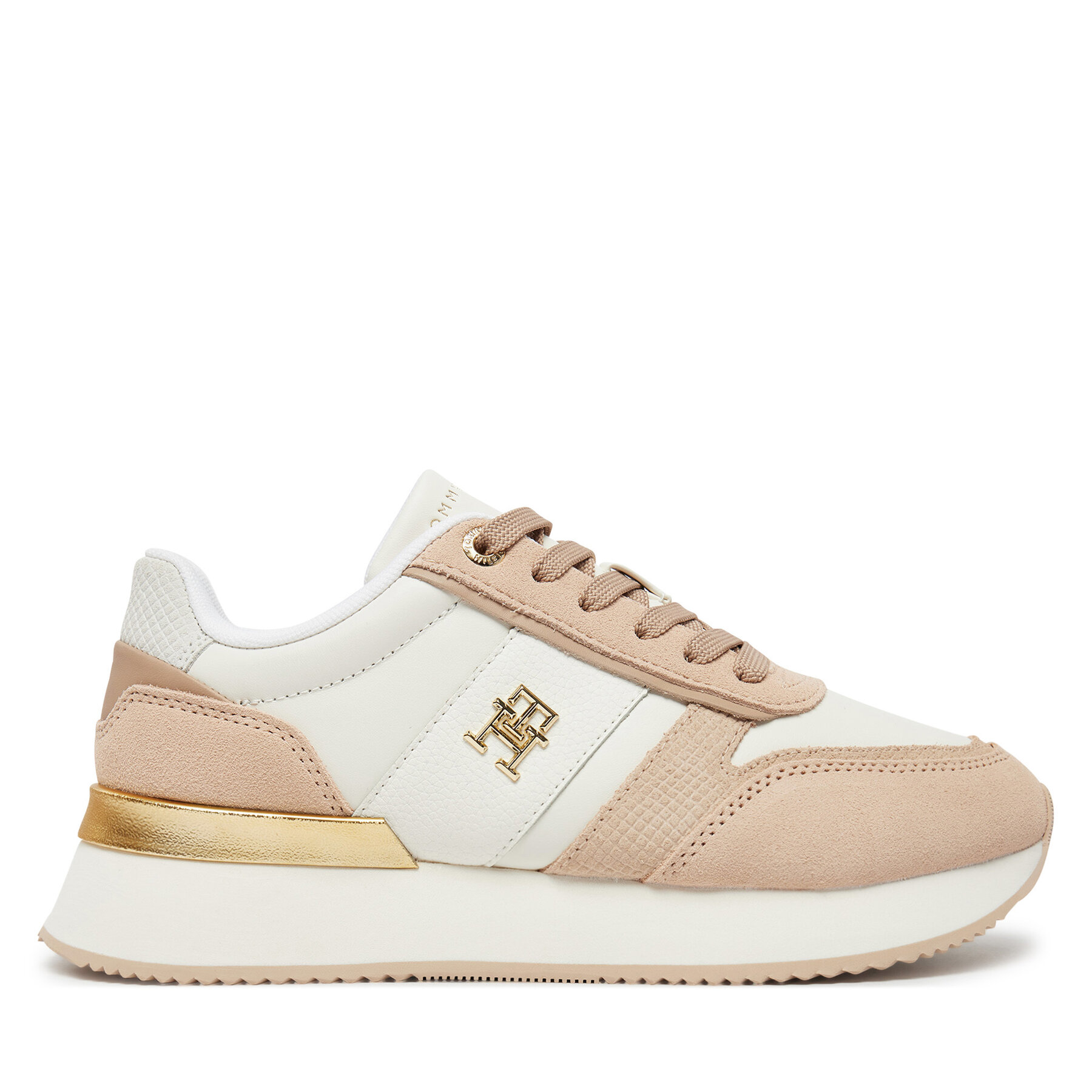 Sneakersy Tommy Hilfiger Th Fashion Runner FW0FW08475 Béžová