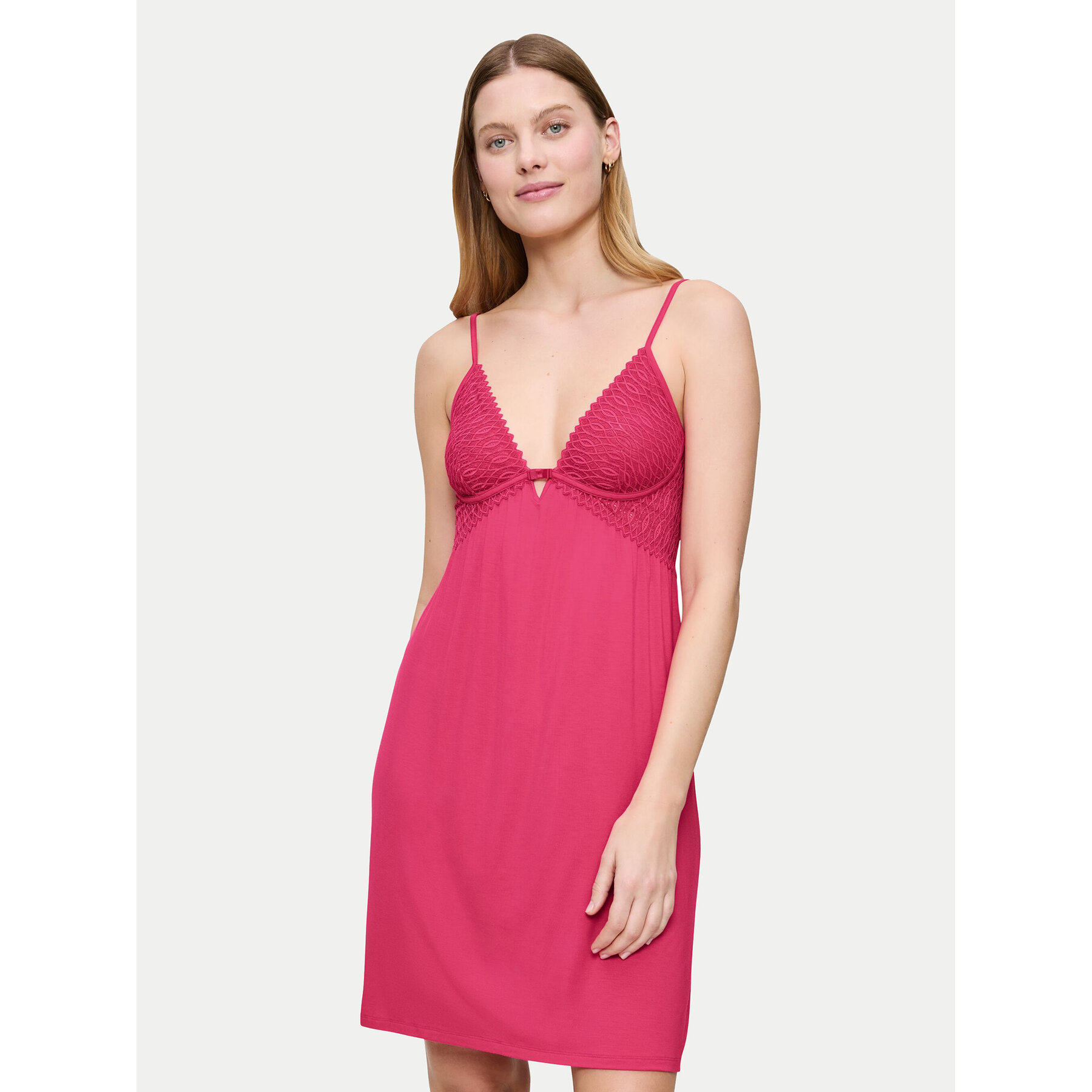 Triumph Camicia da notte Aura Spotlight 10225033 Rosa Regular Fit